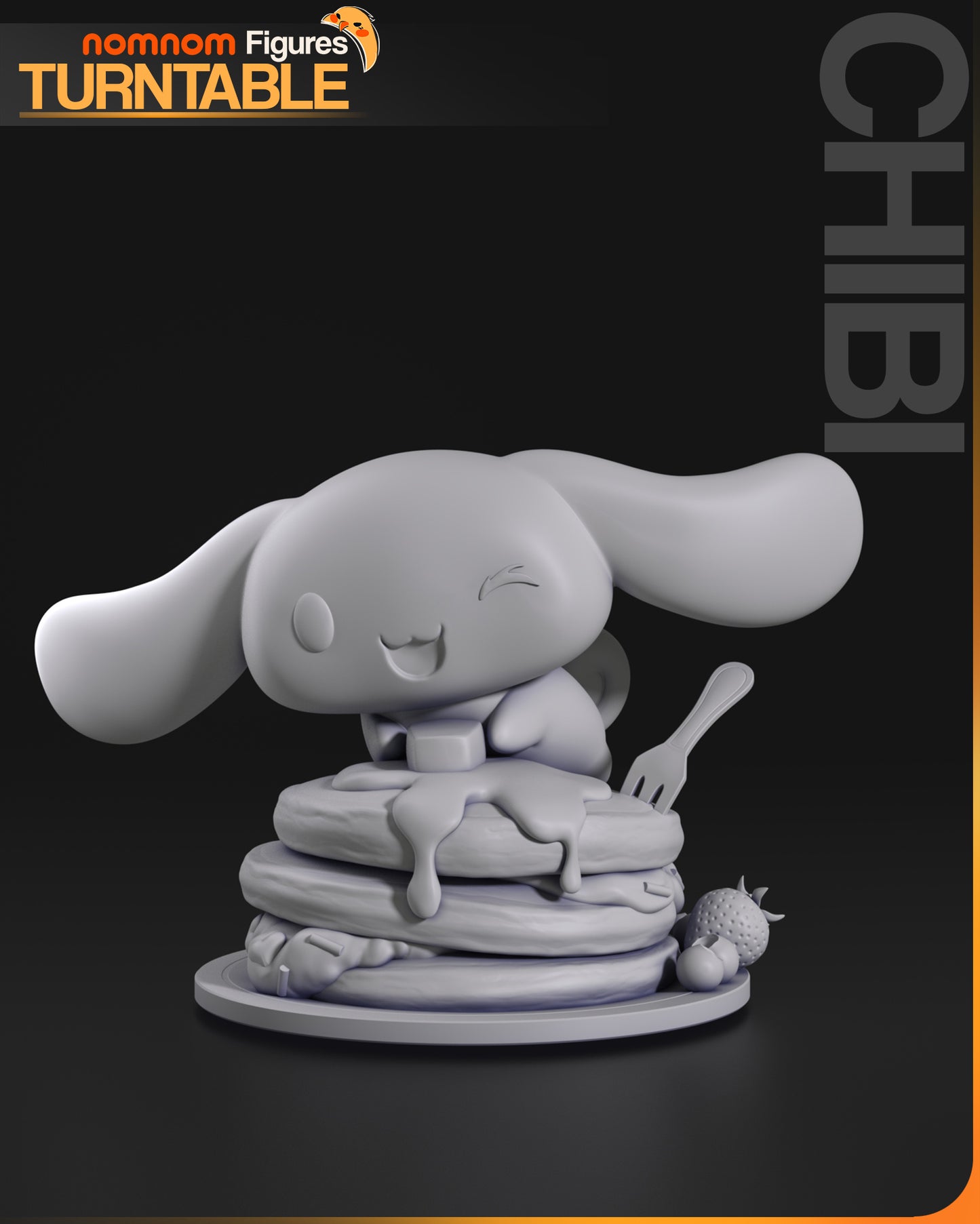 Chibi Cinnimon Roll - Unassembled and Unpainted Garage Kit - Model Designed by NomNom Figures