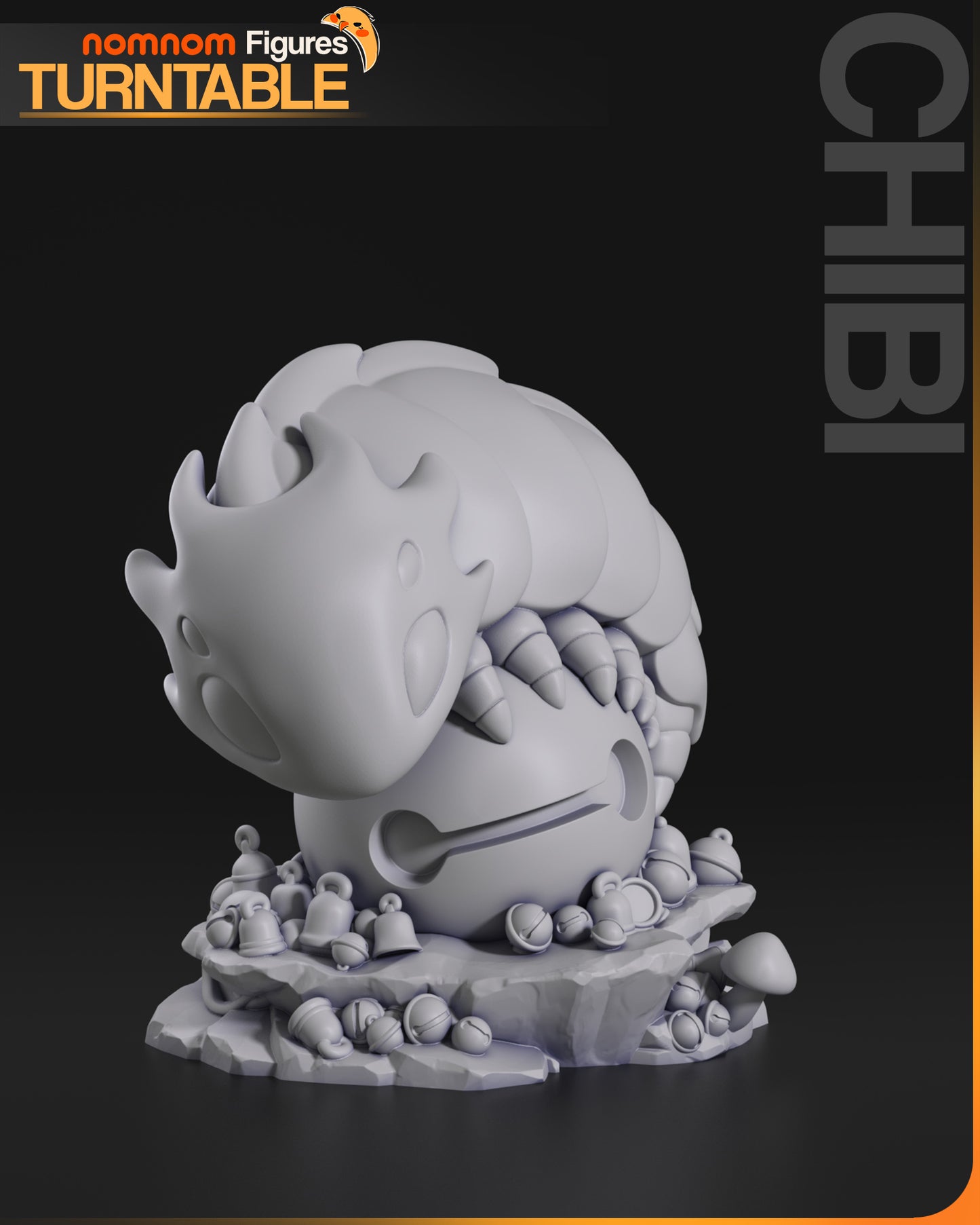 Chibi BellBeast - Unassembled and Unpainted Garage Kit - Model Designed by NomNom Figures