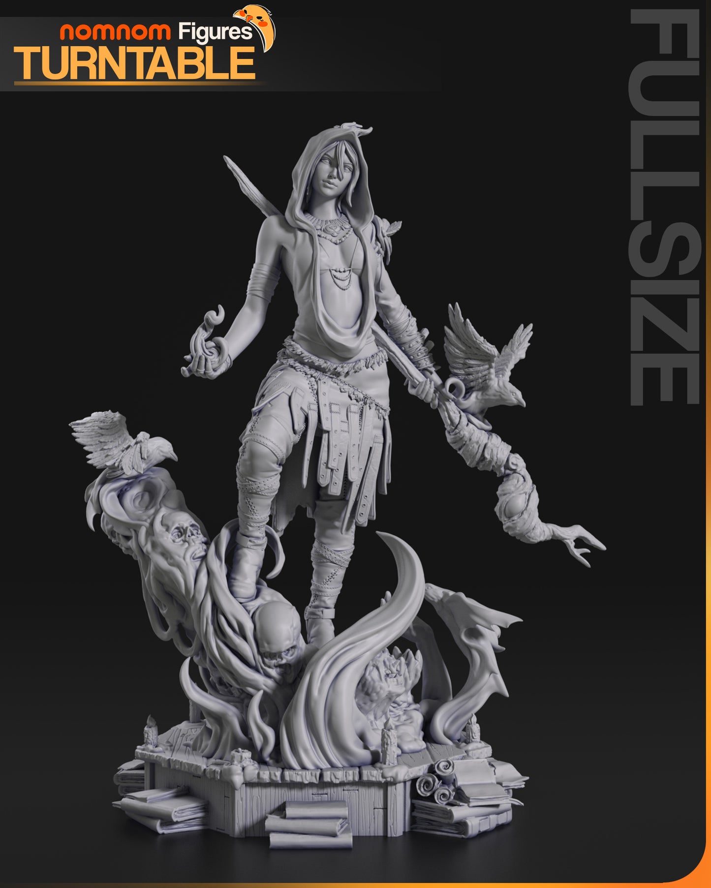 Morrigan - Unassembled and Unapinted Garage Kit - Model Deisgned by NomNom Figures
