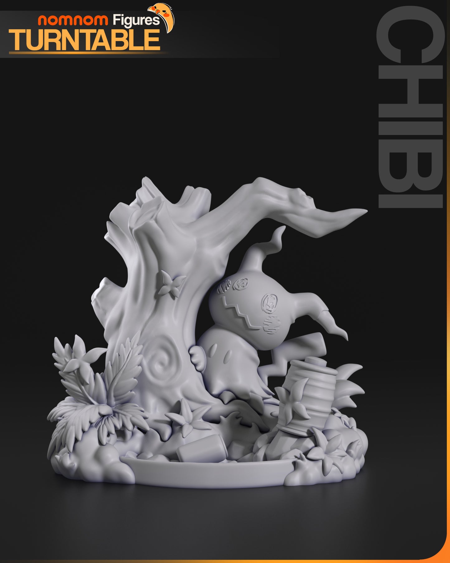 Chibi Mimikyu - Unassembled and Unpainted Garage Kit - Model Designed by NomNom Figures