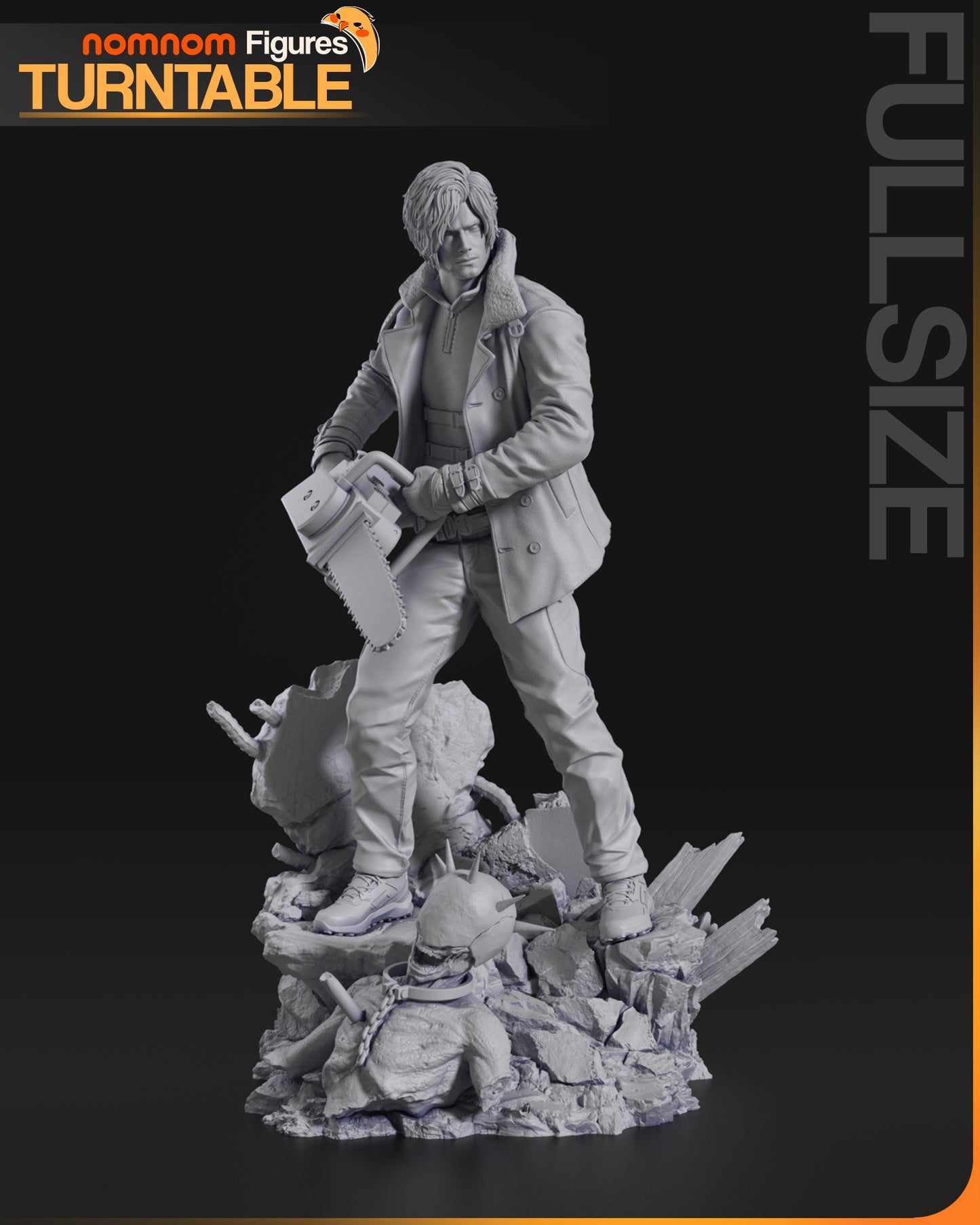 Leon - Unassembled and Unpainted Garage Kit - Model Designed by NomNom Figures