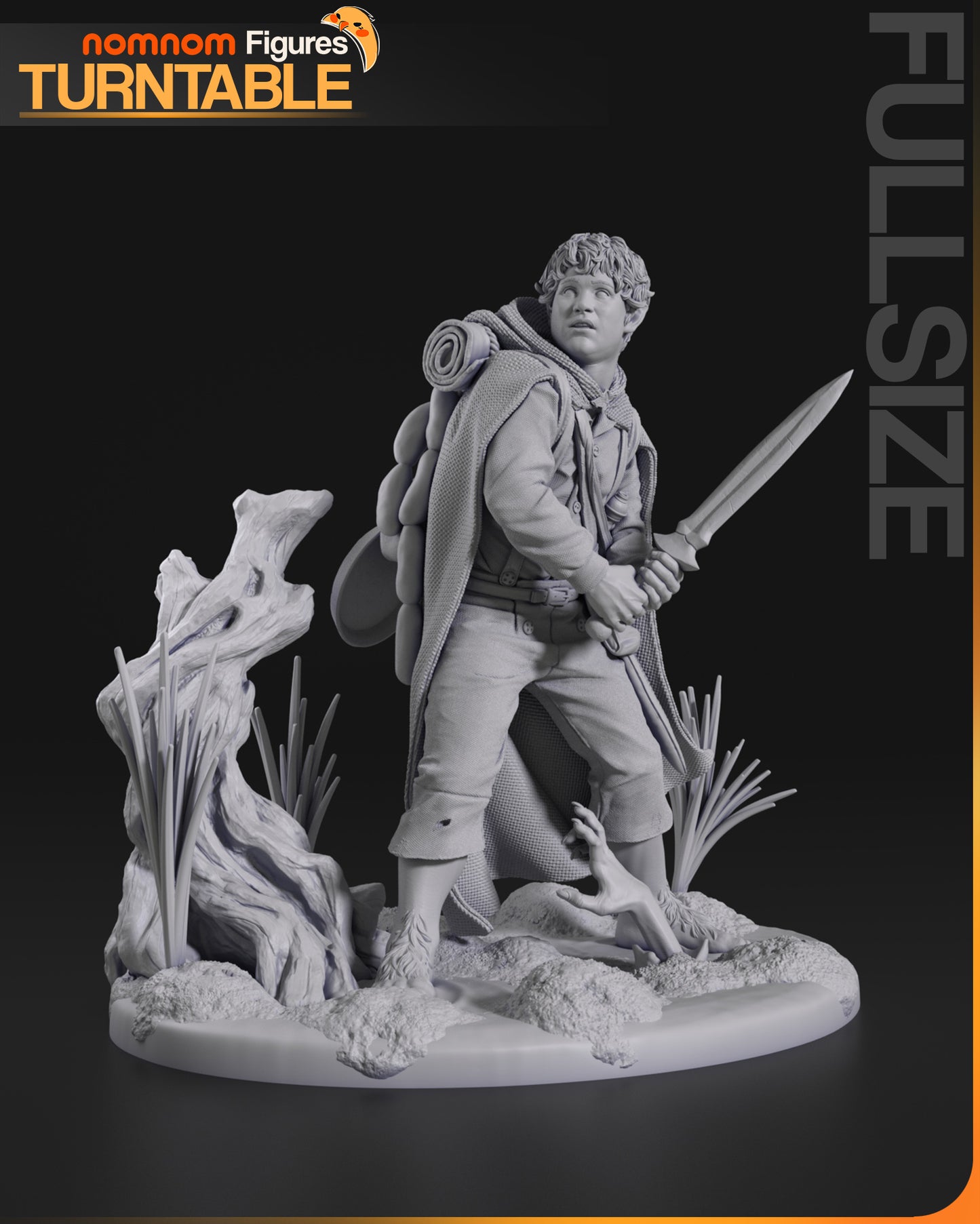 Samwise Gamgee - Unassembled and Unpainted Garage Kit - Model Designed by NomNom Figures