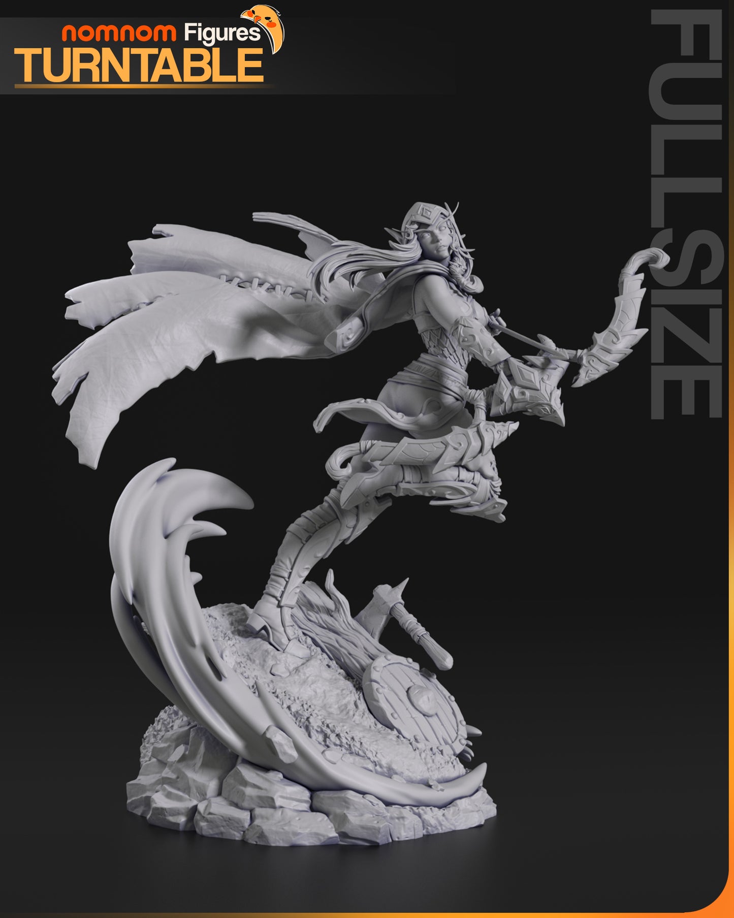 Alleria Windrunner - Unassembled and Unpainted Garage Kit - Model Designed by NomNom Figures