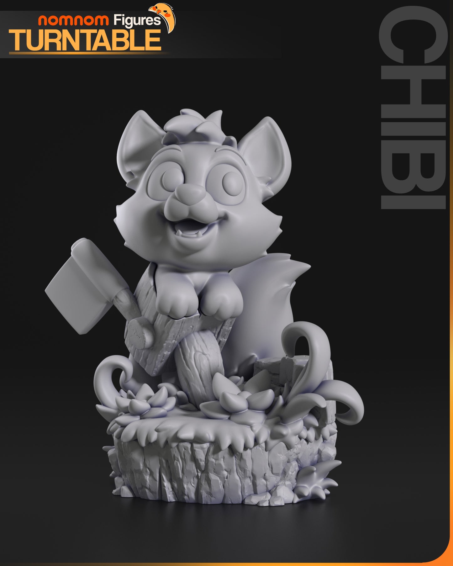Chibi Tod - Unassembled and Unpainted Garage Kit - Model Designed by NomNom Figures