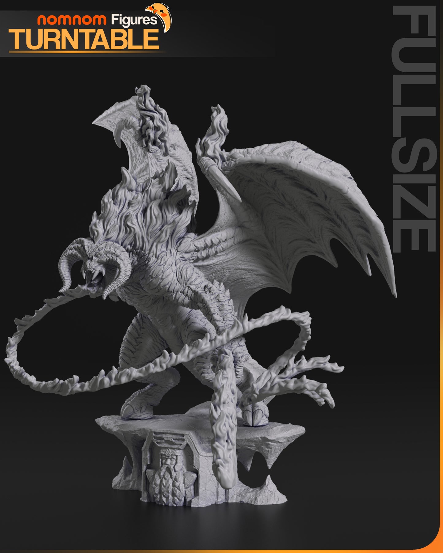 Balrog - Unassembled and Unpainted Garage Kit - Model Designed by NomNom Figures