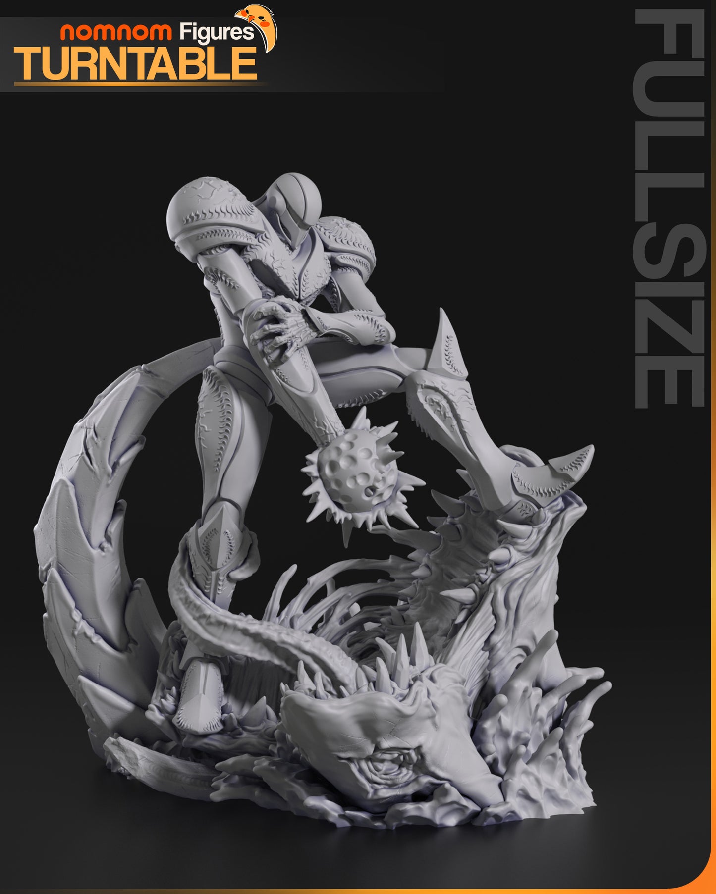 Dark Samus - Unassembled and Unpainted Garage Kit - Model Designed by NomNom Figures