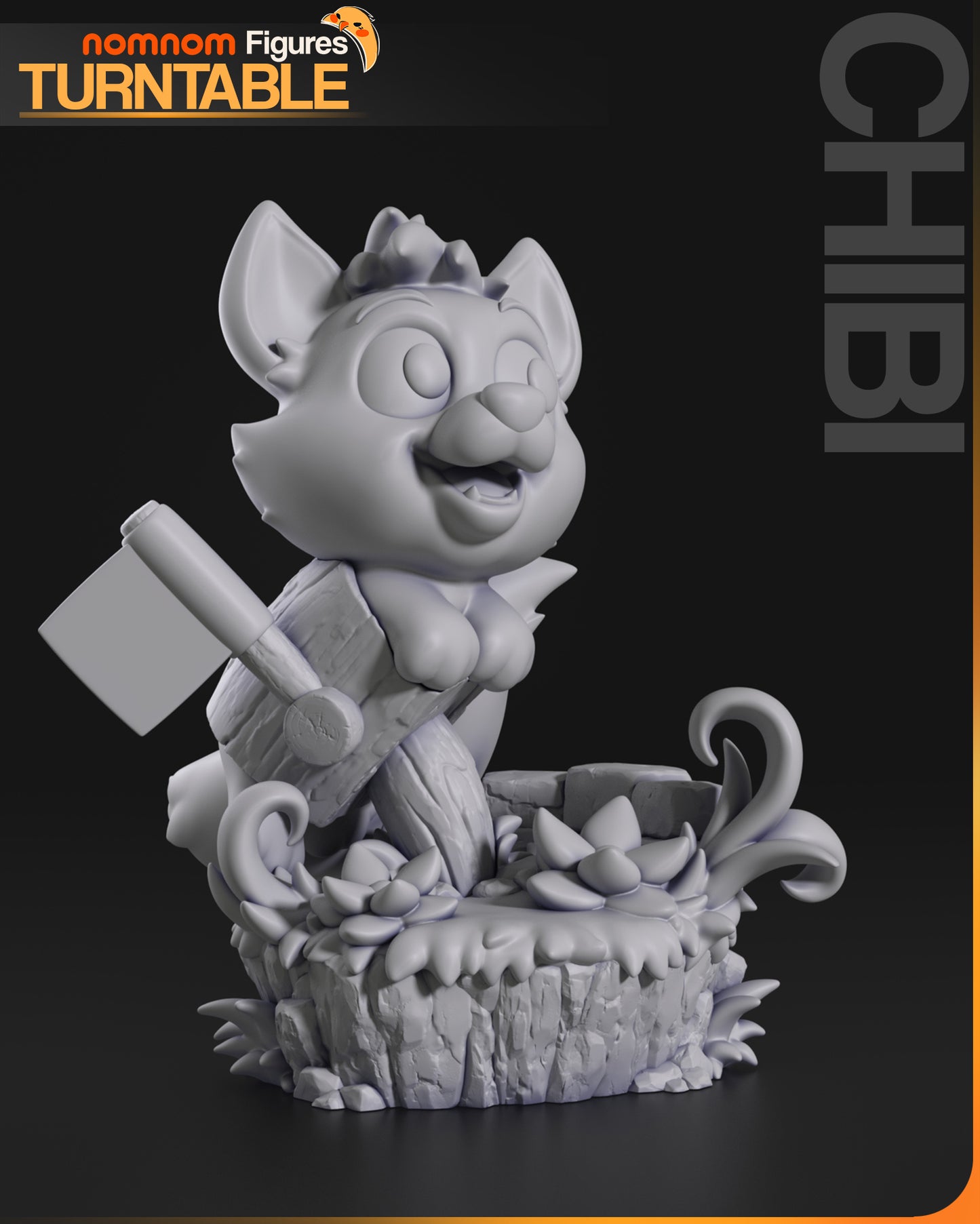 Chibi Tod - Unassembled and Unpainted Garage Kit - Model Designed by NomNom Figures