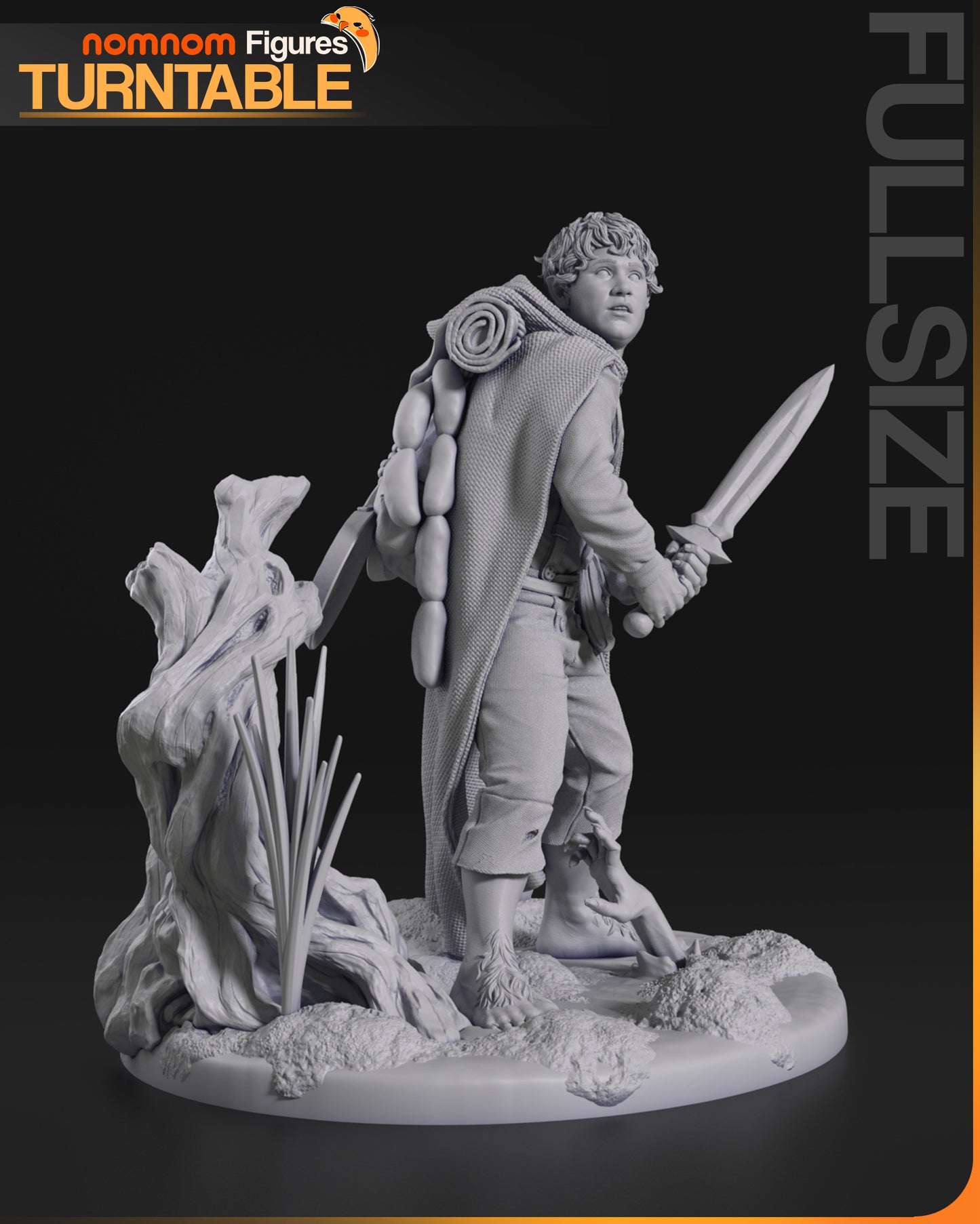 Samwise Gamgee - Unassembled and Unpainted Garage Kit - Model Designed by NomNom Figures