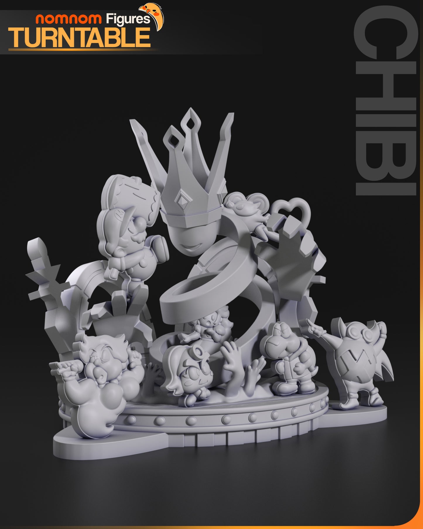 Chibi Paper Mario - Unassembled and Unpainted Garage Kit - Model Designed by NomNom Figures