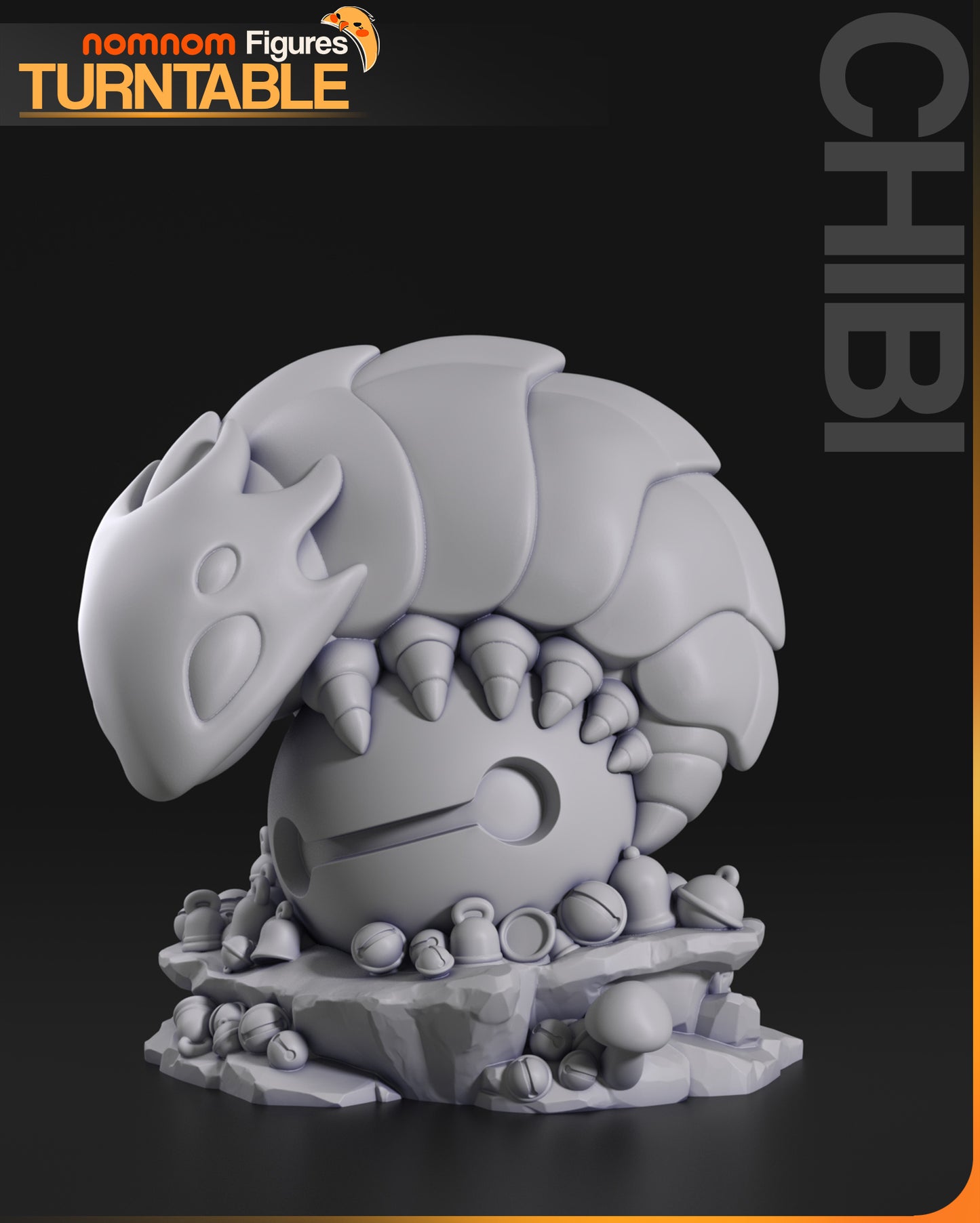 Chibi BellBeast - Unassembled and Unpainted Garage Kit - Model Designed by NomNom Figures