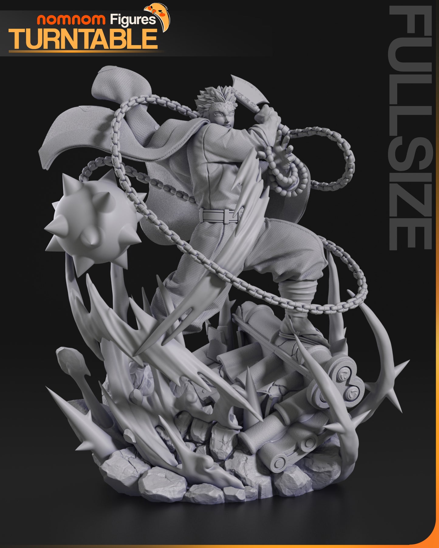 Gyomei - Unassembled and Unpainted Garage Kit - Model Designed by NomNom Figures