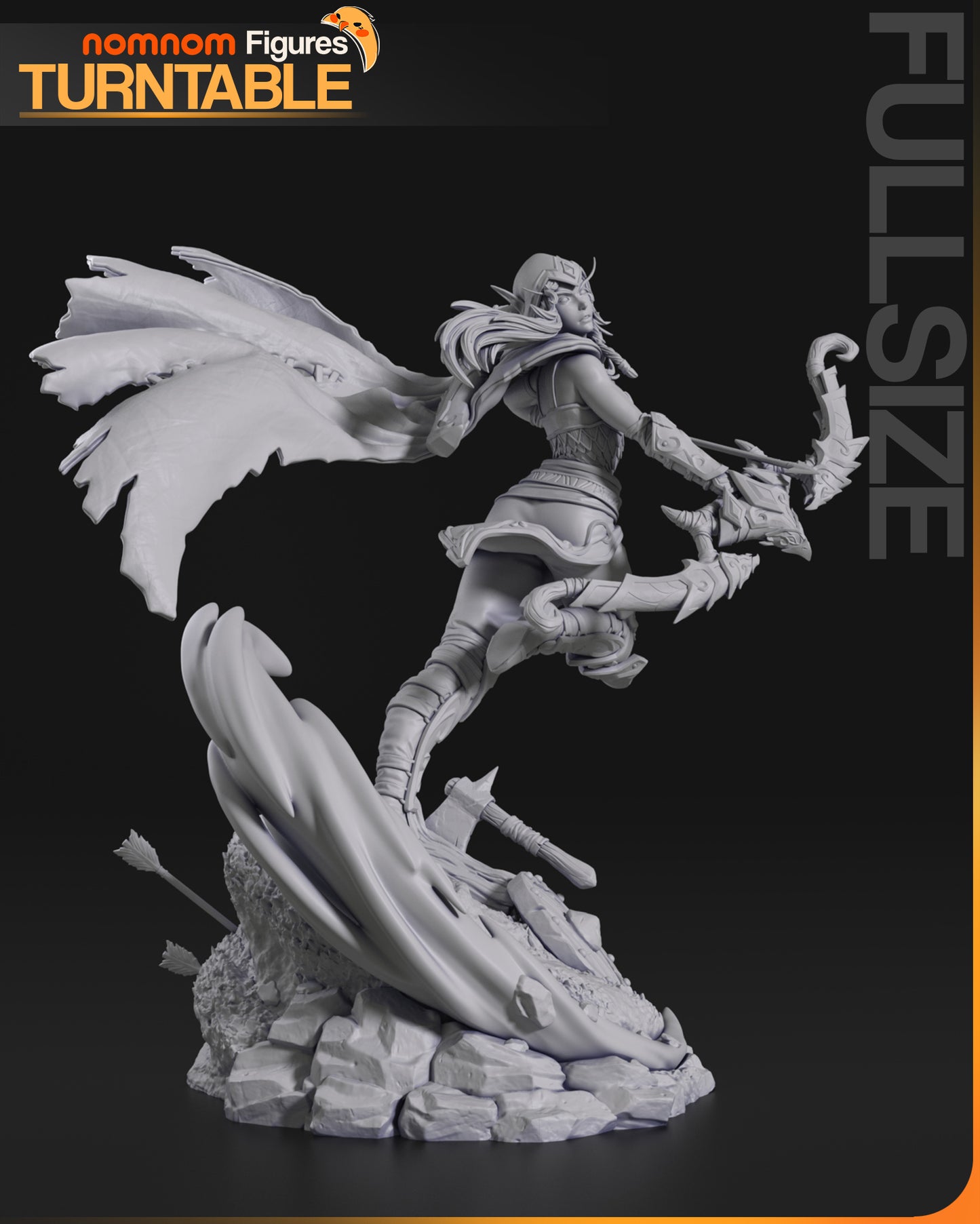 Alleria Windrunner - Unassembled and Unpainted Garage Kit - Model Designed by NomNom Figures