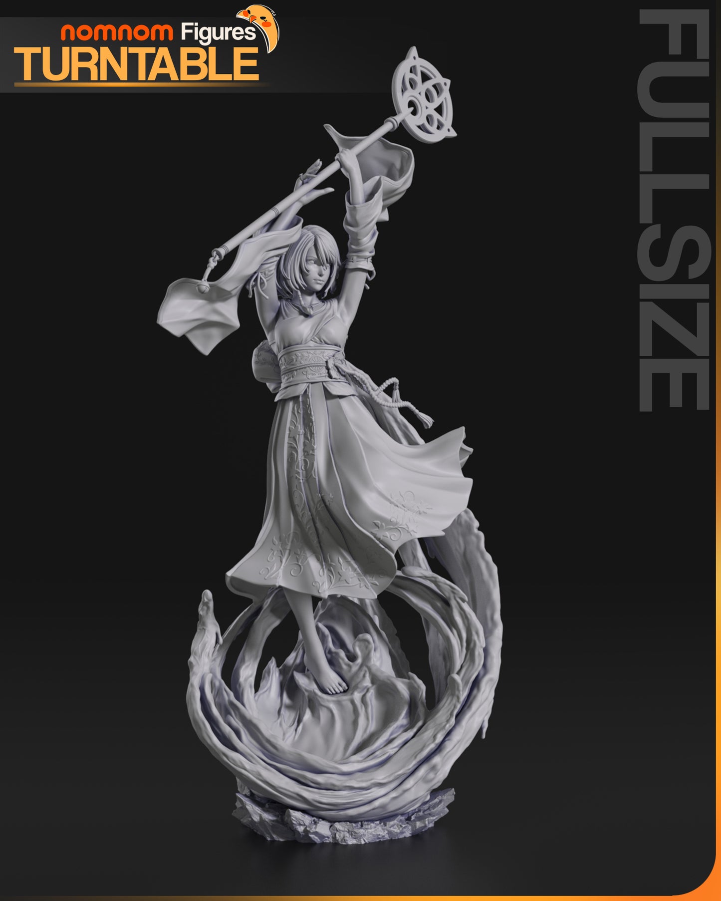 Yuna FFX - Unassembeld and Unpainted Garage Kit - Model Designed by NomNom Figures