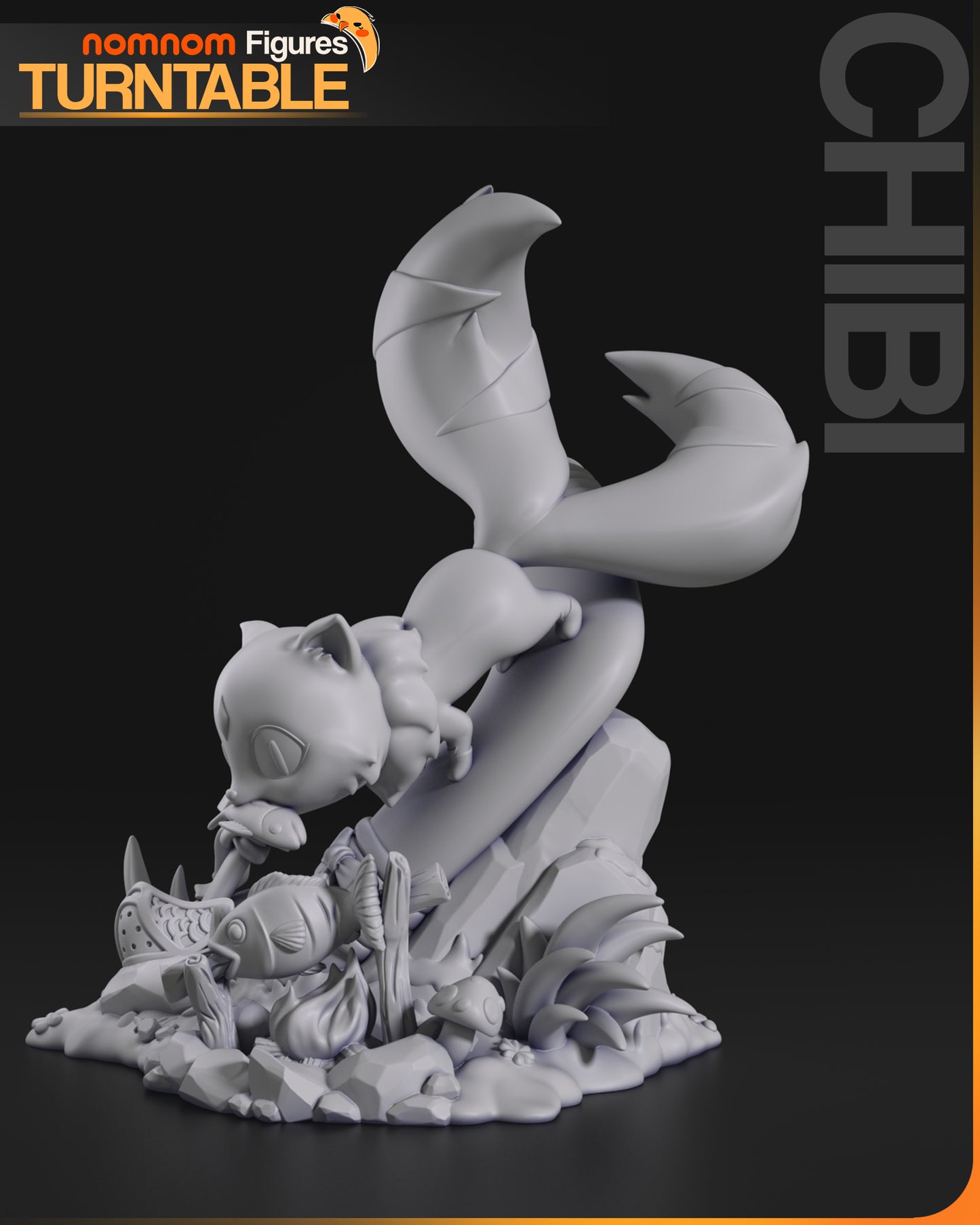 Chibi Kirara - Unassembled and Unpainted Garage Kit - Model Designed by NomNom Figures