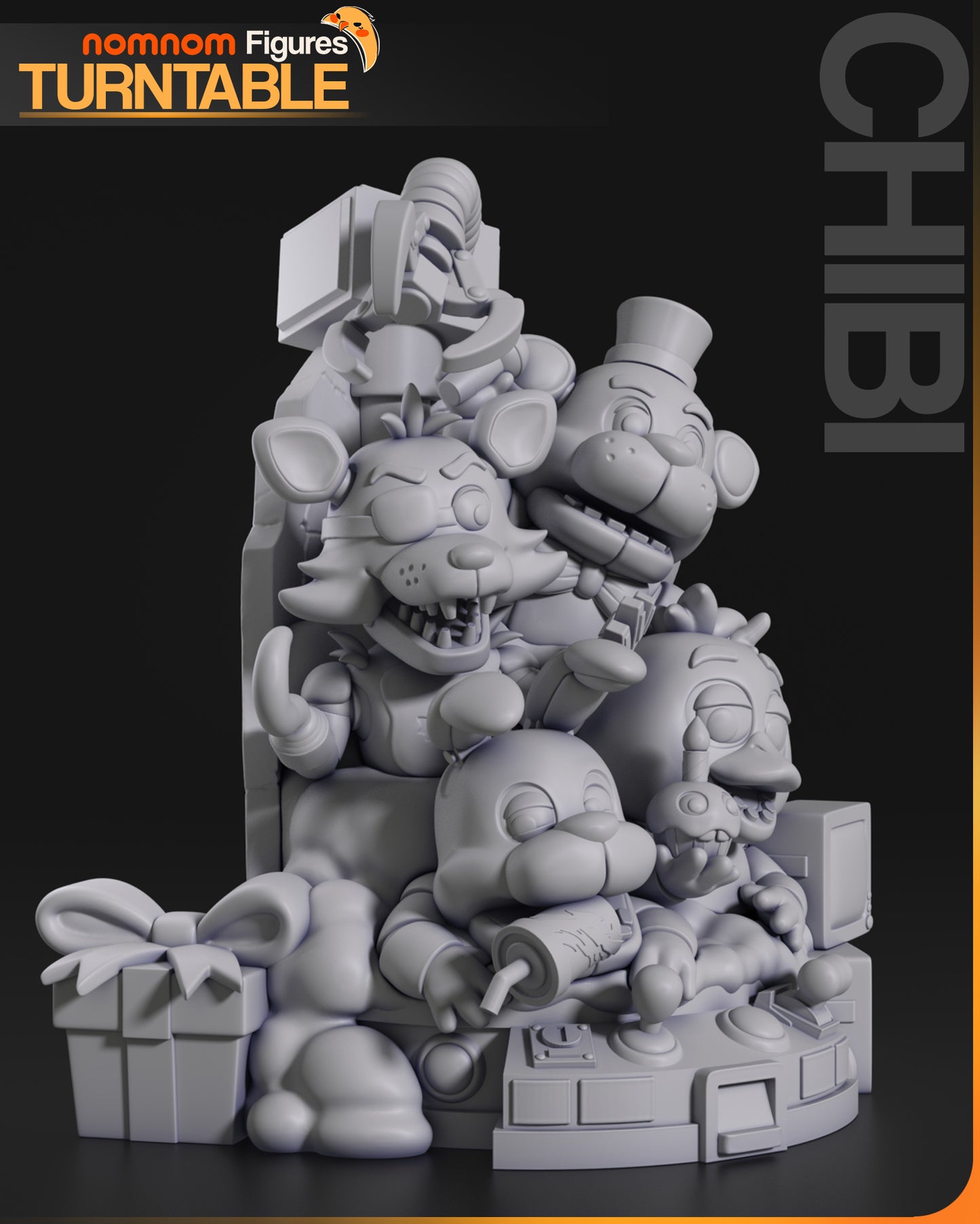Five Nights At Freddy's - Unassembled and Unpainted Garage Kit - Model Designed by Nomnom Figures