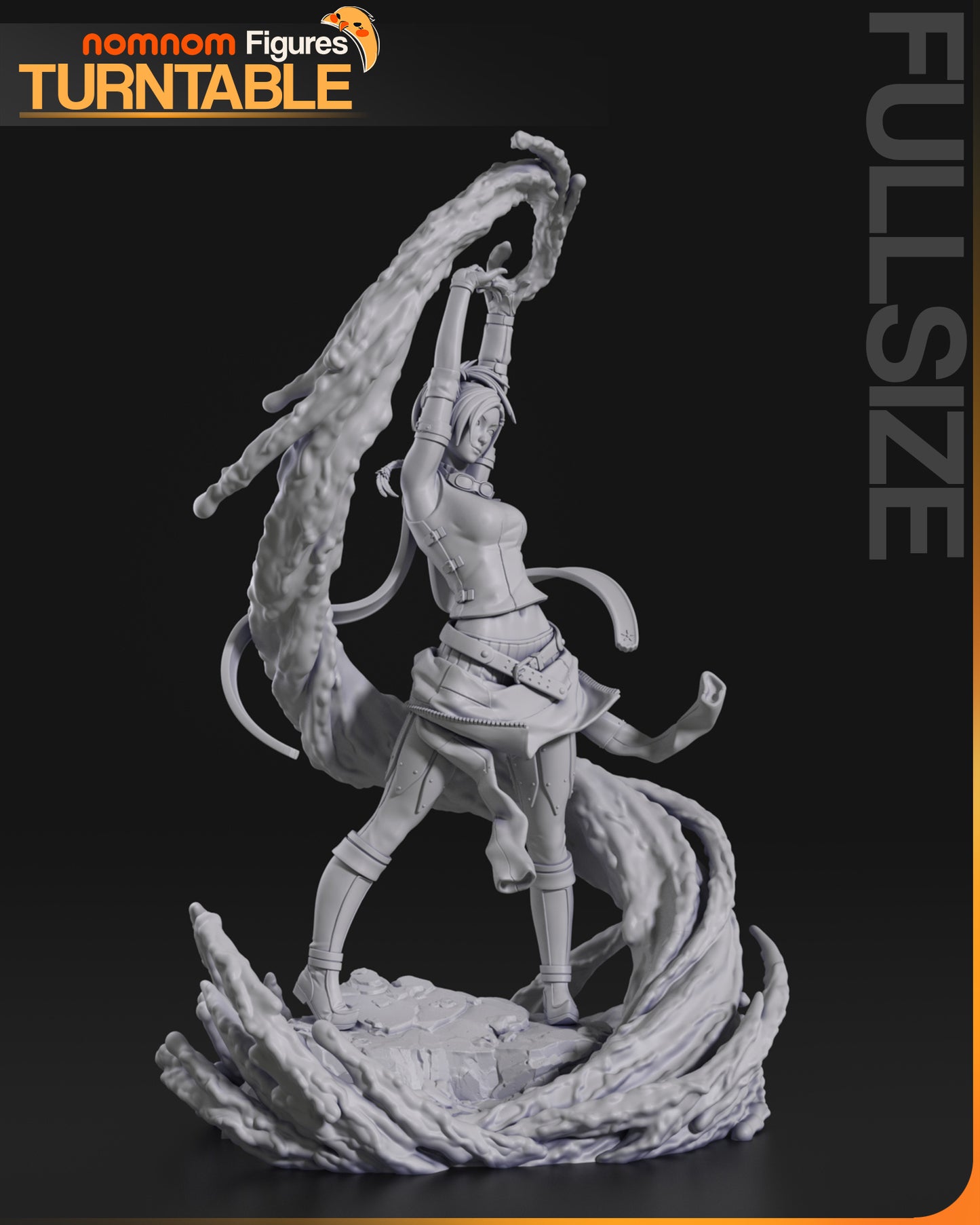 Rikku - Unassembled and Unpainted Garage Kit - Model Deisgned by NomNom Figures