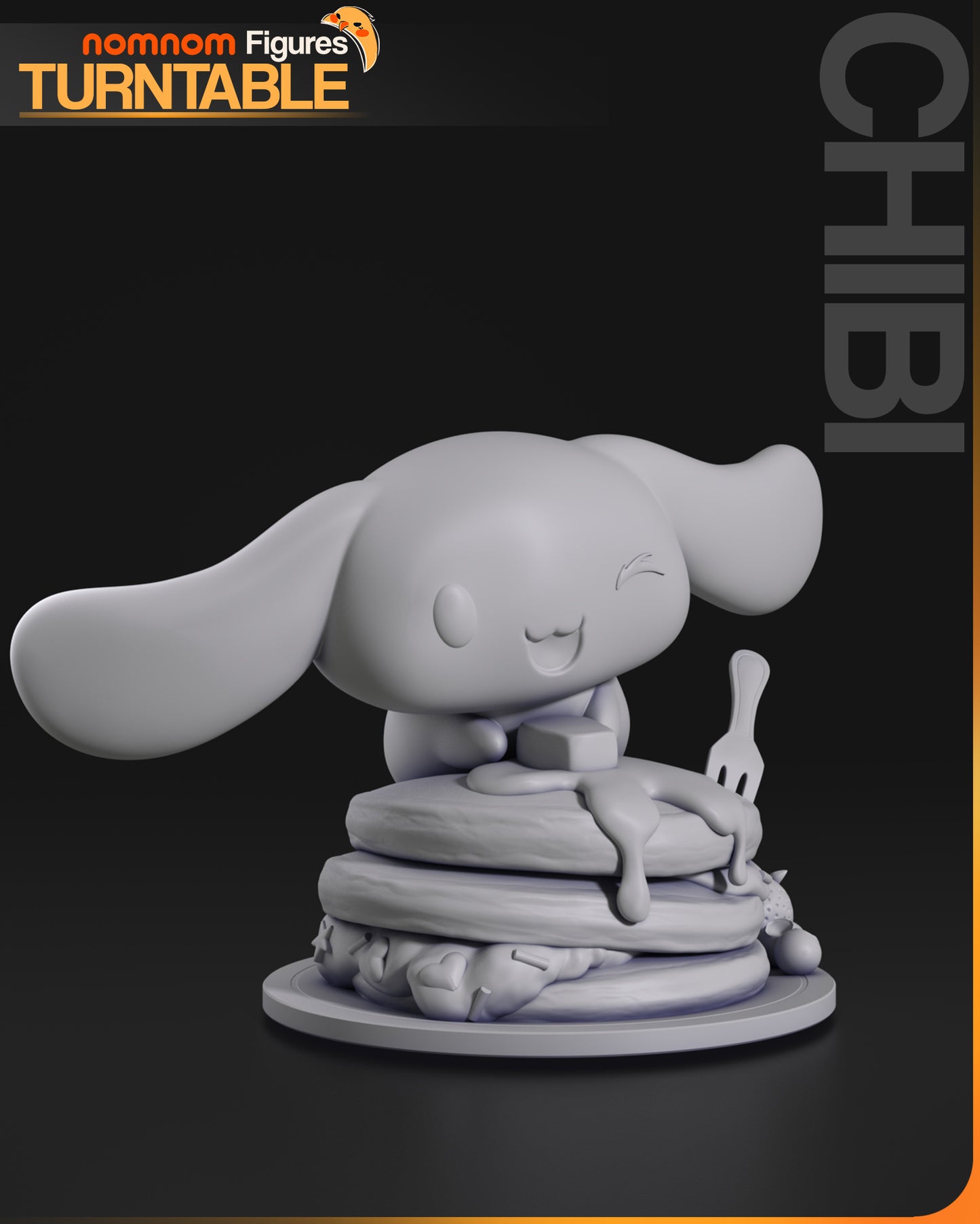 Chibi Cinnimon Roll - Unassembled and Unpainted Garage Kit - Model Designed by NomNom Figures