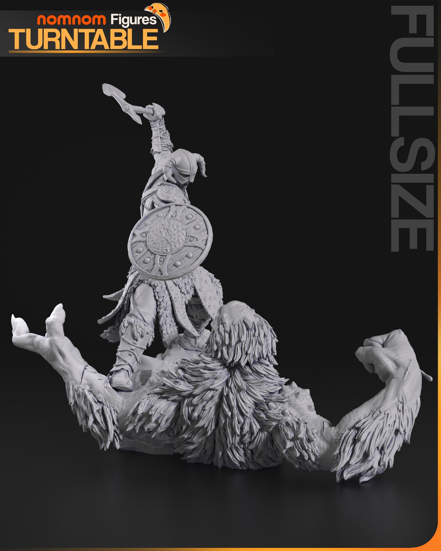 Dragonborn - Unassembled and Unpainted Garage Kit - Model Designed by NomNom Figures