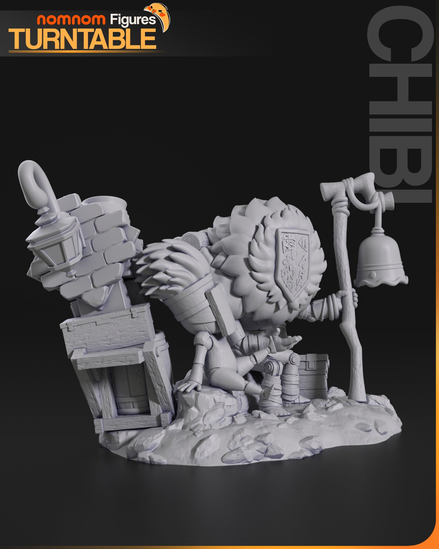 Noco - Unassembled and Unpainted Garage Kit - Model Designed by NomNom Figures
