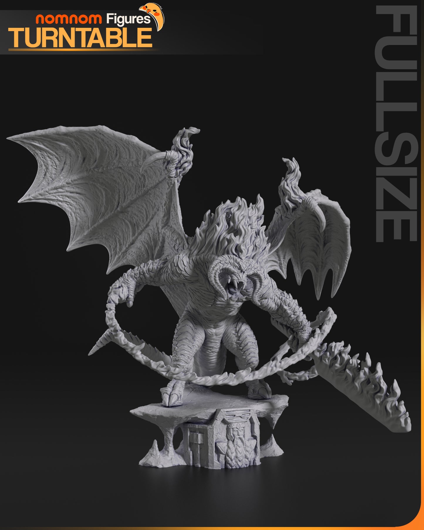 Balrog - Unassembled and Unpainted Garage Kit - Model Designed by NomNom Figures