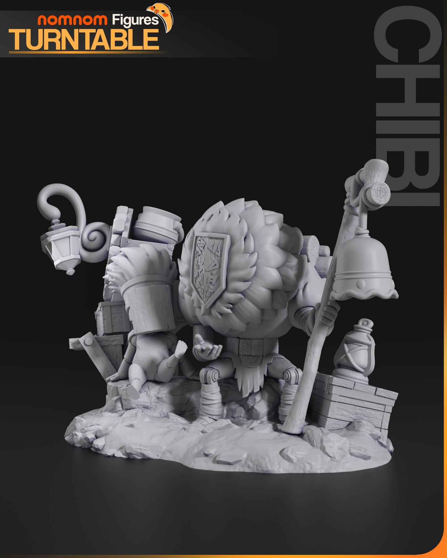 Noco - Unassembled and Unpainted Garage Kit - Model Designed by NomNom Figures