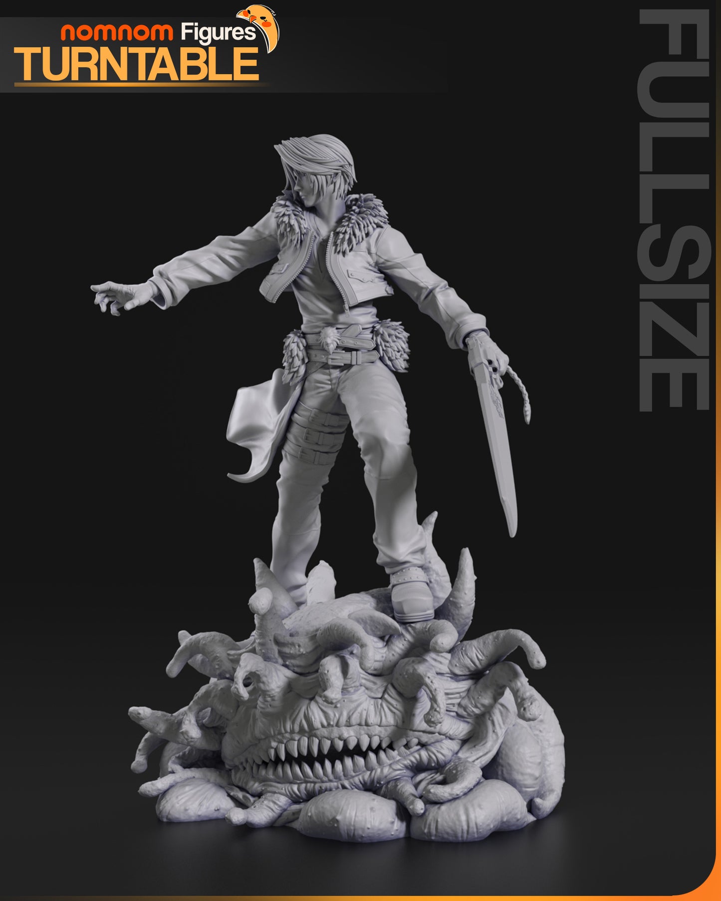 Squall - Unassembled and Unpainted Garage Kit - Model Designed by NomNom Figures