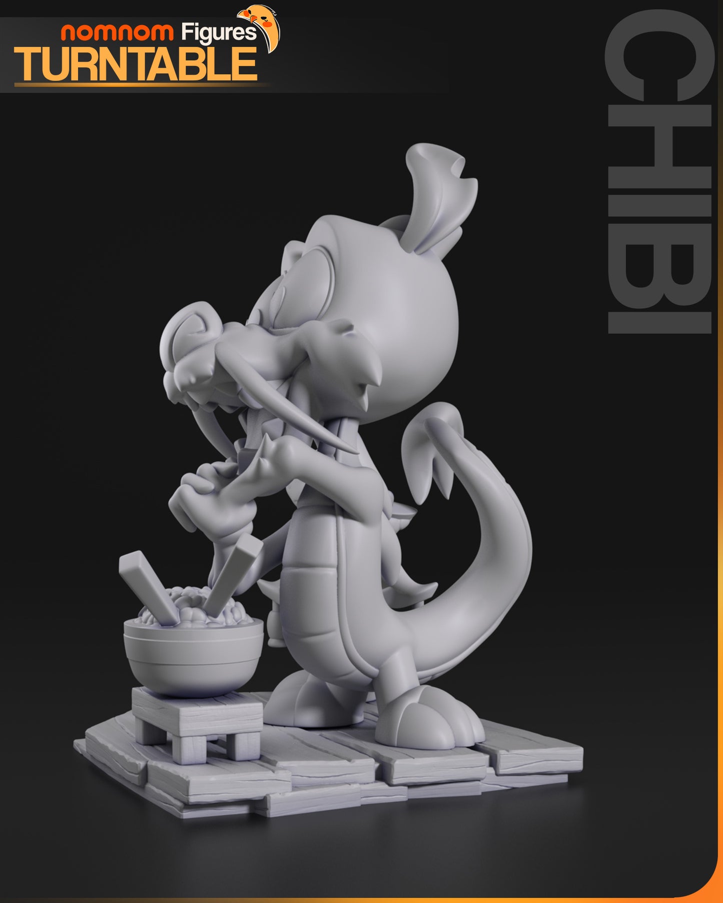 Chibi Mushu - Unassembled and Unpainted Garage Kit - Model Designed by NomNom Figures