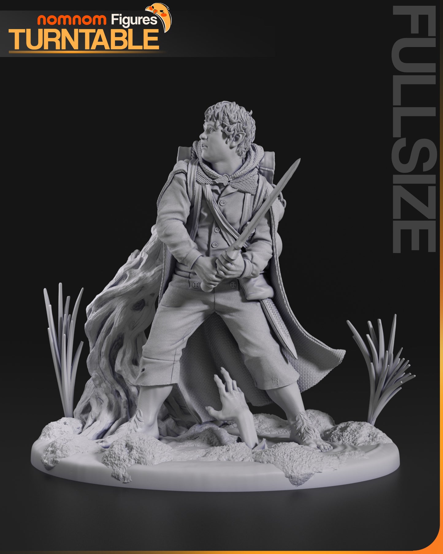 Samwise Gamgee - Unassembled and Unpainted Garage Kit - Model Designed by NomNom Figures