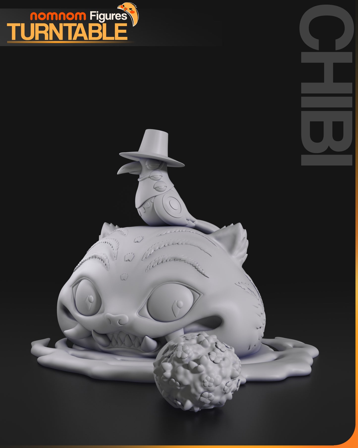 Chibi Derpy Tiger - Unassembled and Unpainted Garage Kit - Model Designed by NomNom Figures