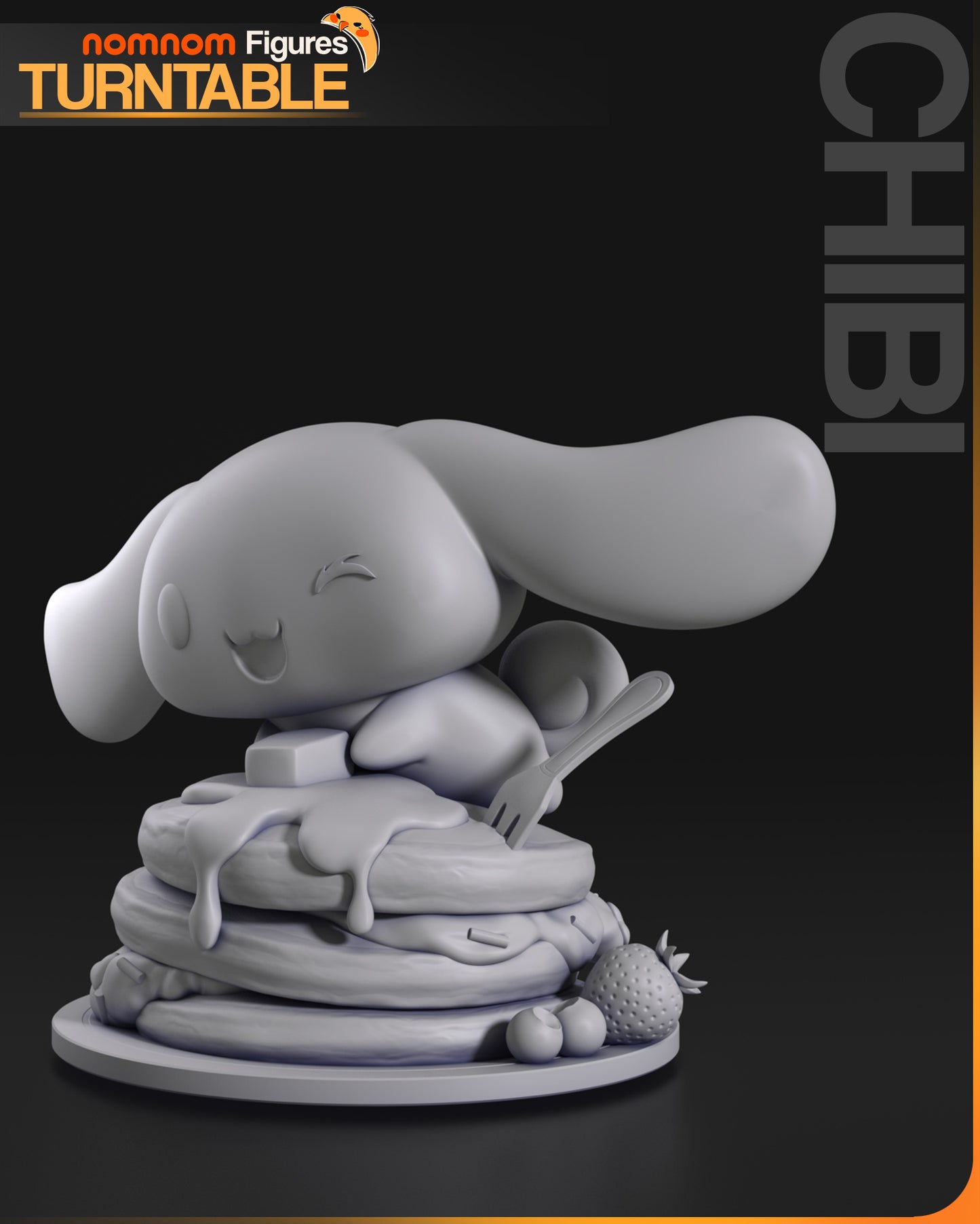 Chibi Cinnimon Roll - Unassembled and Unpainted Garage Kit - Model Designed by NomNom Figures