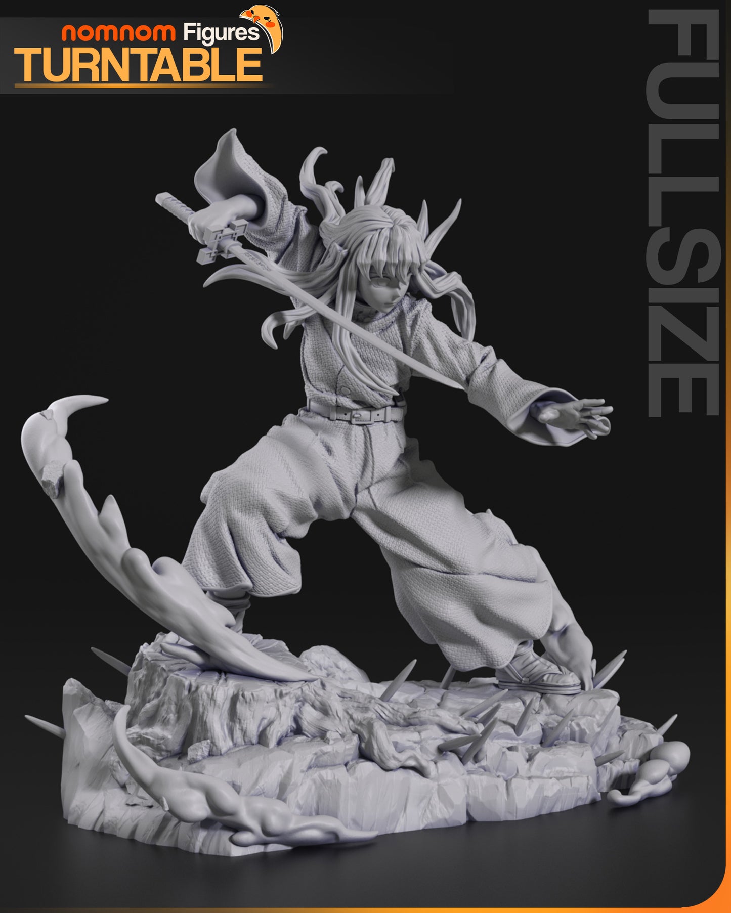 Muichiro - Unassembled and Unpainted Garage Kit - Model Designed by NomNom Figures
