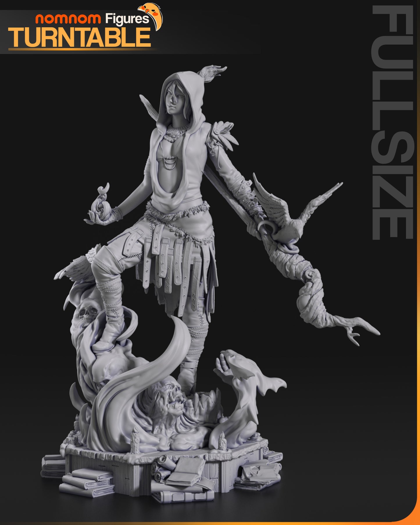 Morrigan - Unassembled and Unapinted Garage Kit - Model Deisgned by NomNom Figures
