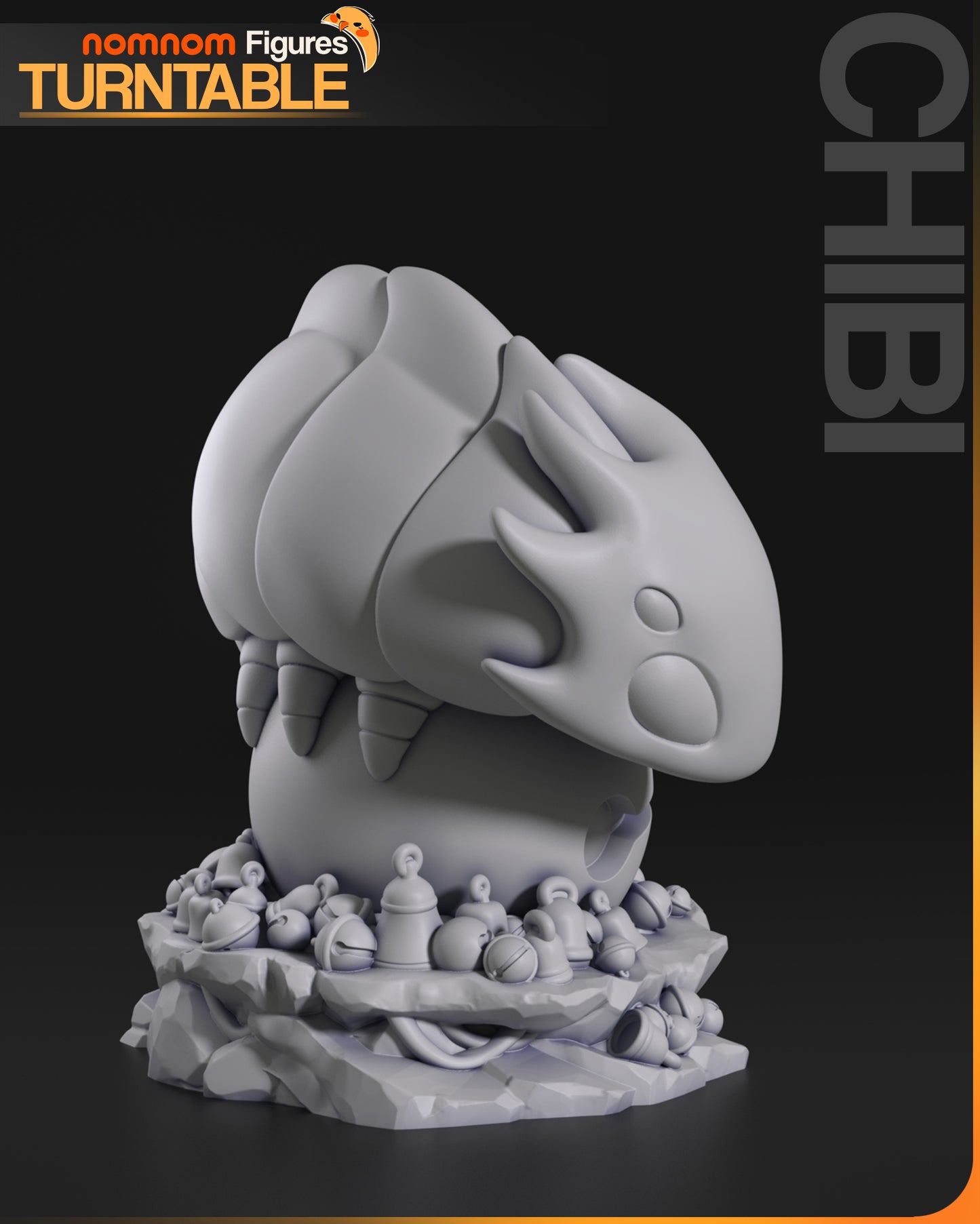 Chibi BellBeast - Unassembled and Unpainted Garage Kit - Model Designed by NomNom Figures
