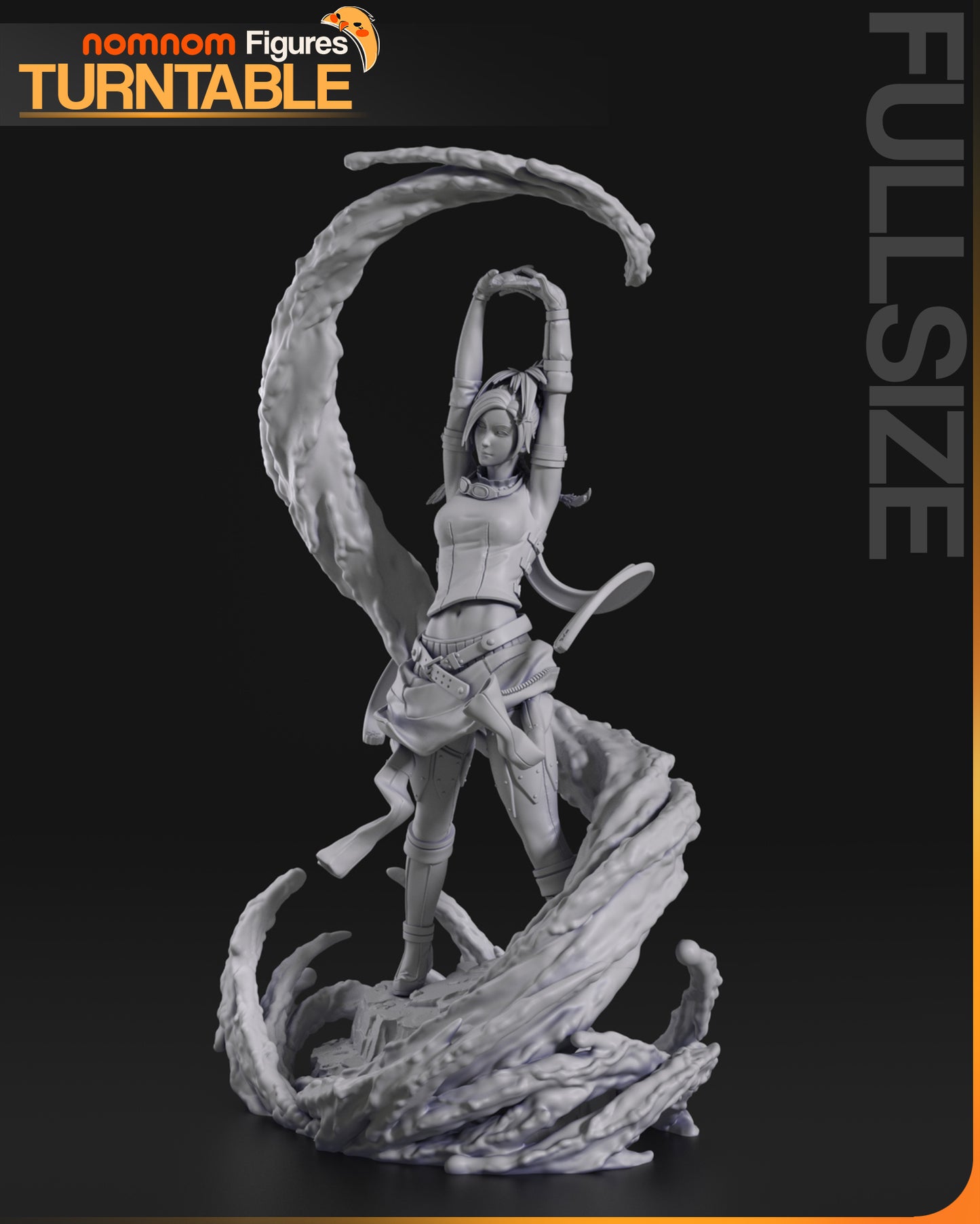 Rikku - Unassembled and Unpainted Garage Kit - Model Deisgned by NomNom Figures