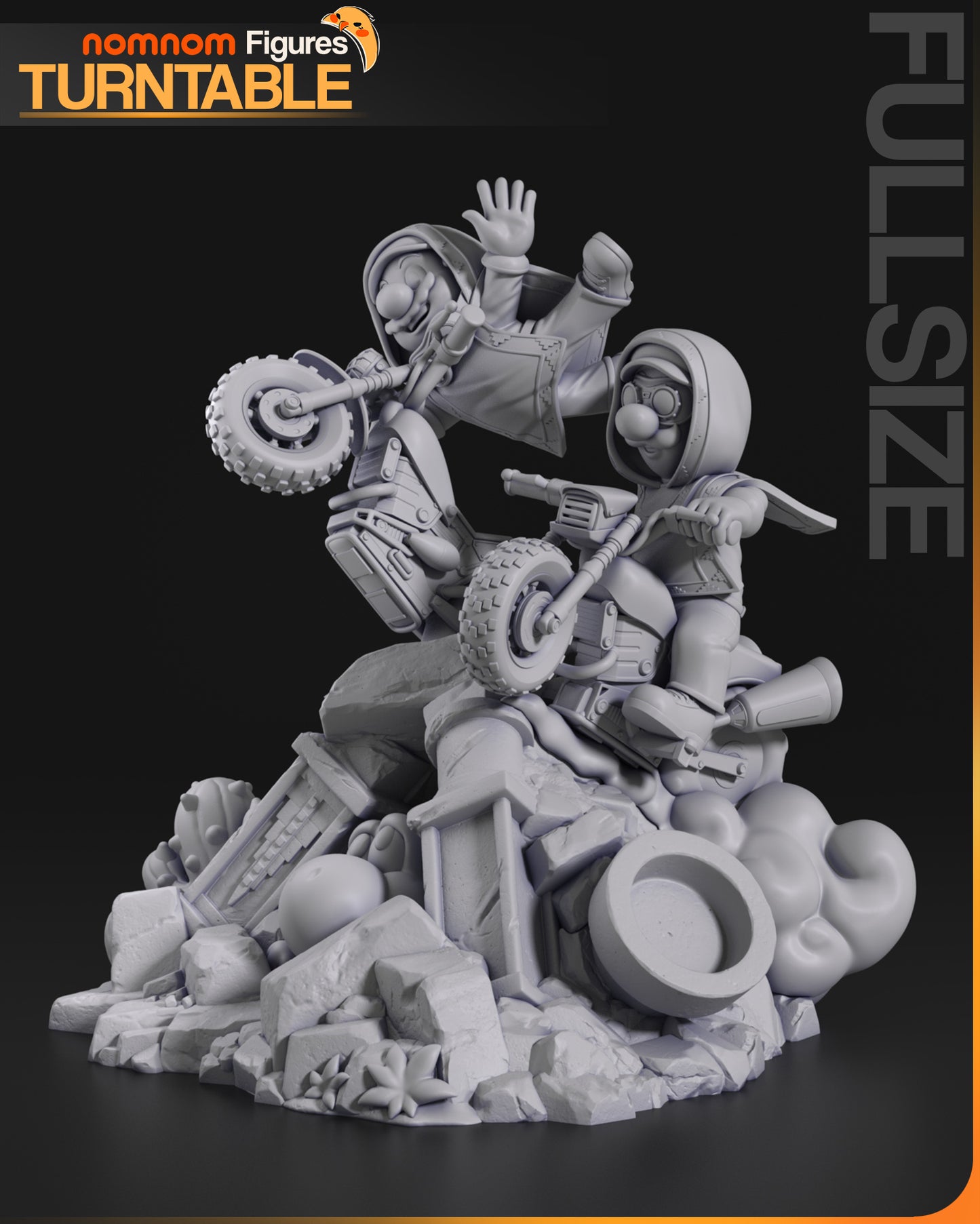 Mario/Luigi/Yoshi - Unassembled and Unpainted Garage Kit - Model Designed by NomNom Figures