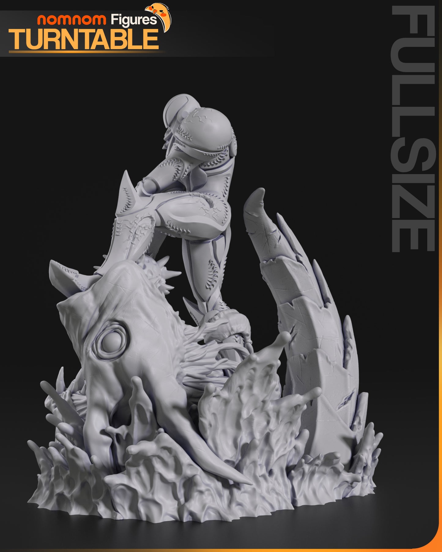 Dark Samus - Unassembled and Unpainted Garage Kit - Model Designed by NomNom Figures