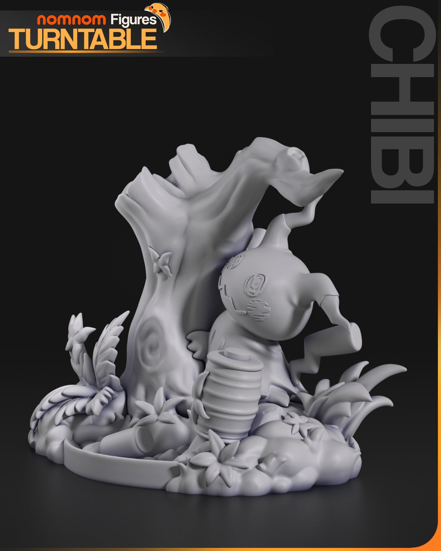Chibi Mimikyu - Unassembled and Unpainted Garage Kit - Model Designed by NomNom Figures