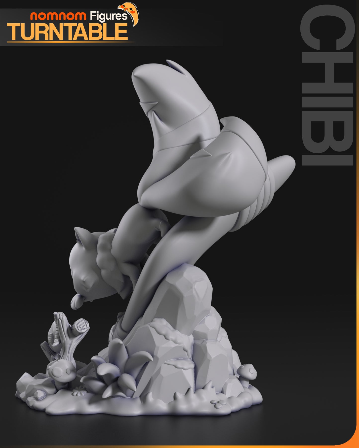 Chibi Kirara - Unassembled and Unpainted Garage Kit - Model Designed by NomNom Figures