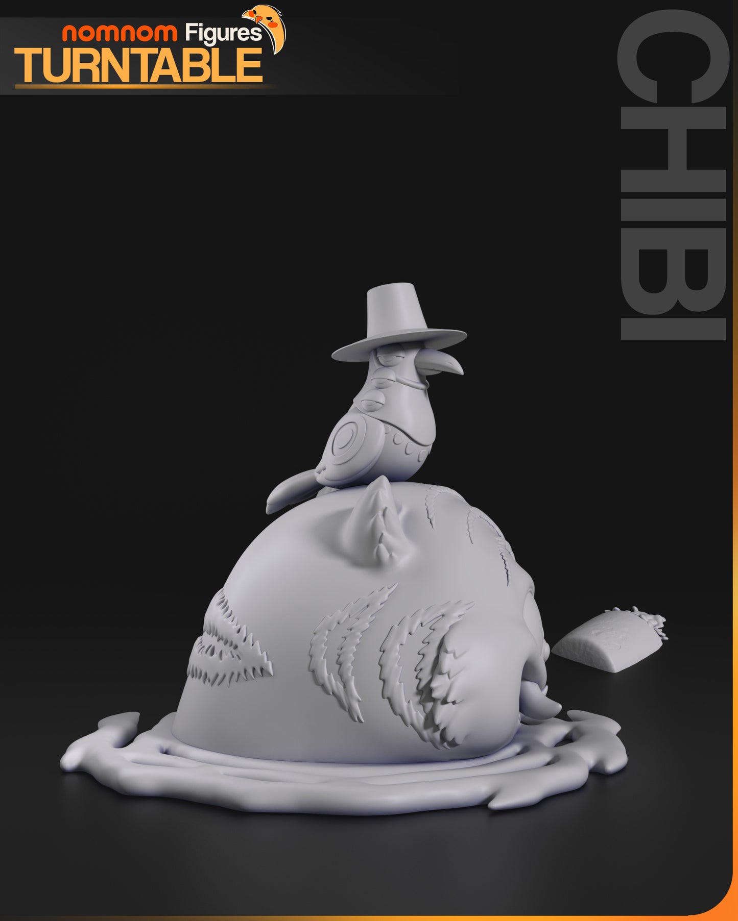 Chibi Derpy Tiger - Unassembled and Unpainted Garage Kit - Model Designed by NomNom Figures