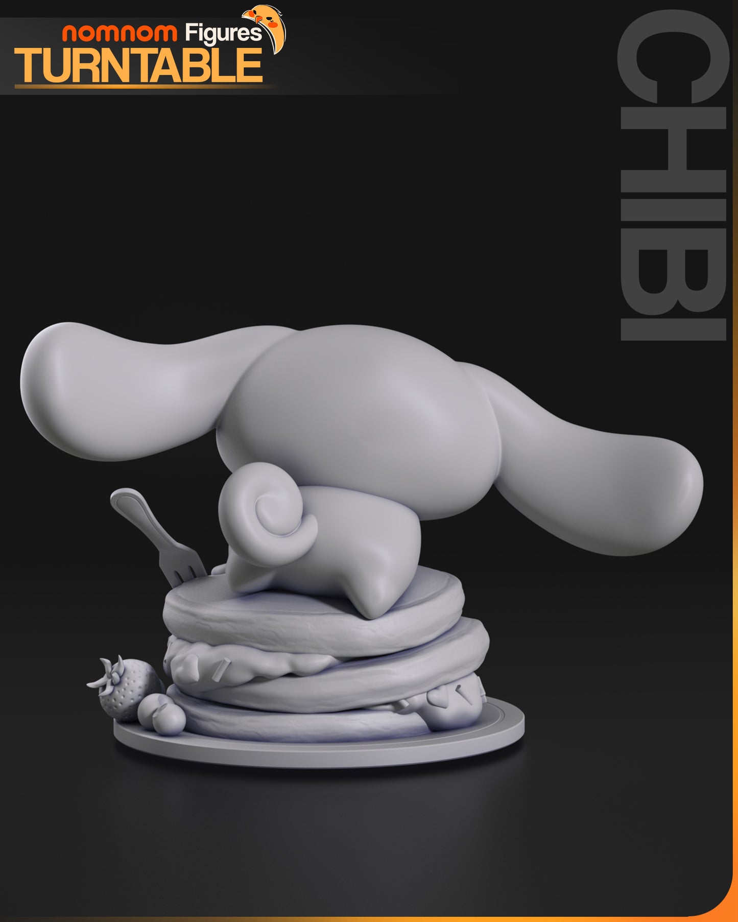 Chibi Cinnimon Roll - Unassembled and Unpainted Garage Kit - Model Designed by NomNom Figures