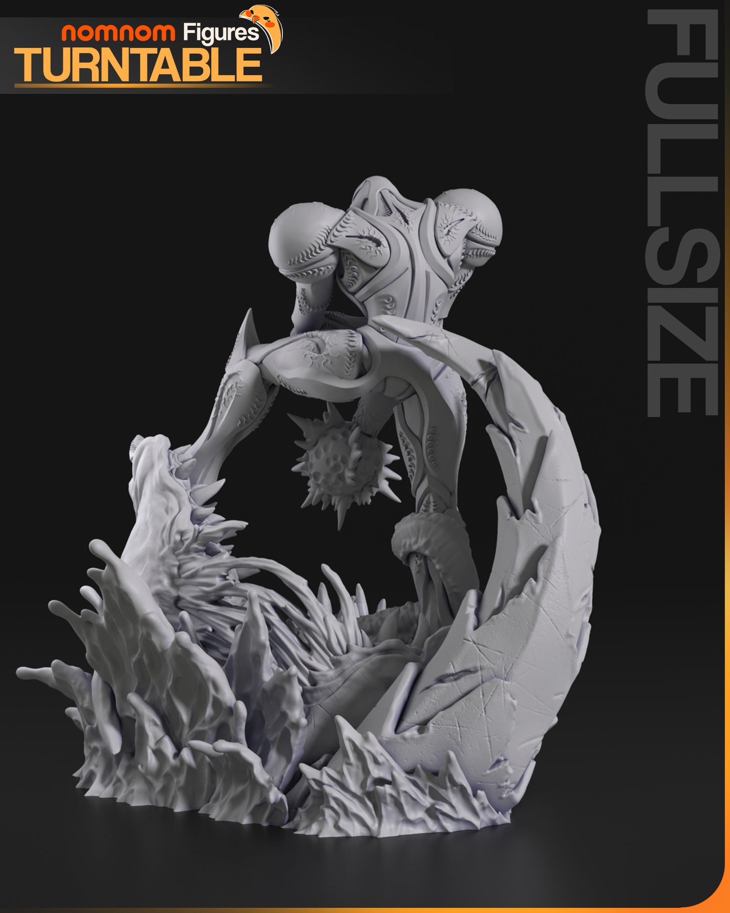 Dark Samus - Unassembled and Unpainted Garage Kit - Model Designed by NomNom Figures