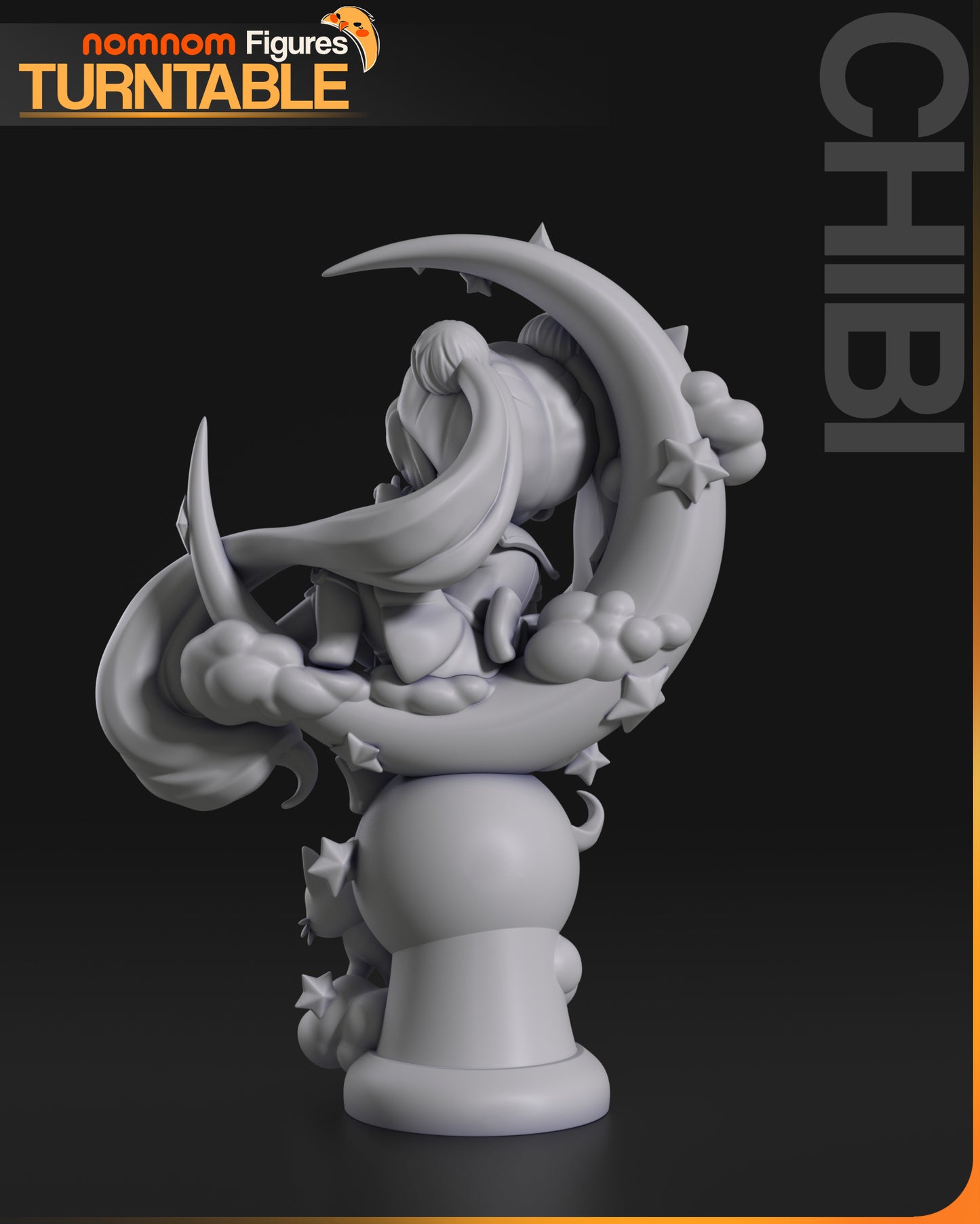 Chibi Sailor Moon - Unasembled and Unpainted Garage Kit - Model Designed by NomNom Figures