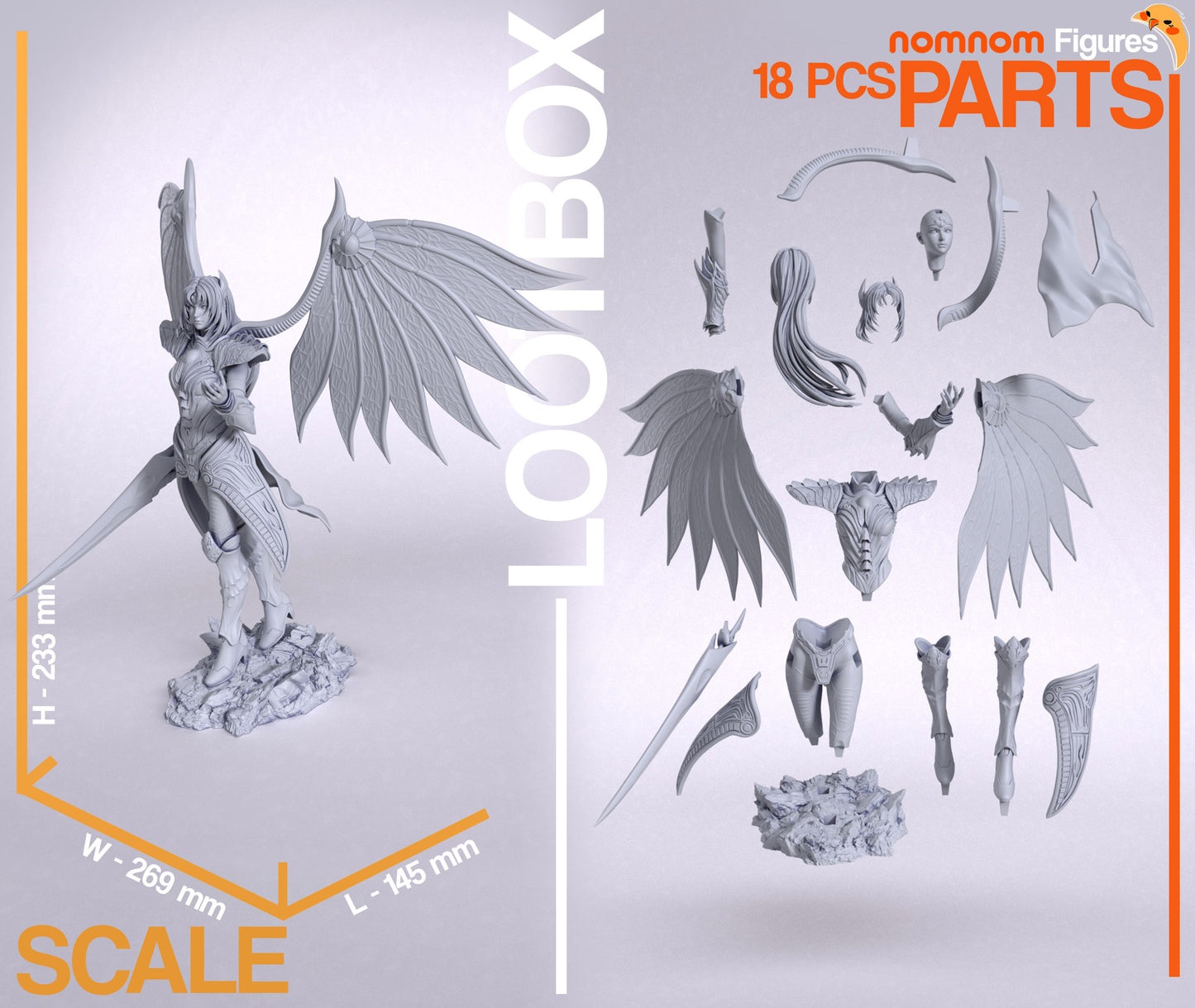 Rose (Legend of Dragoon) - Unassembled and Unpainted Garage Kit - Model Designed by Nomnom Figures