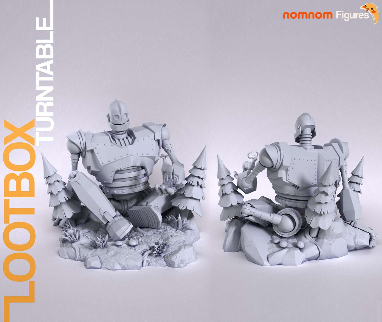 Iron Giant - Unassembled and Unpainted Garage Kit - Model Designed by NomNom Figures