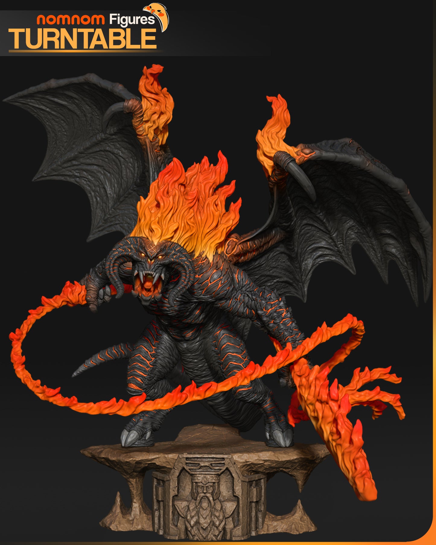 Balrog - Unassembled and Unpainted Garage Kit - Model Designed by NomNom Figures