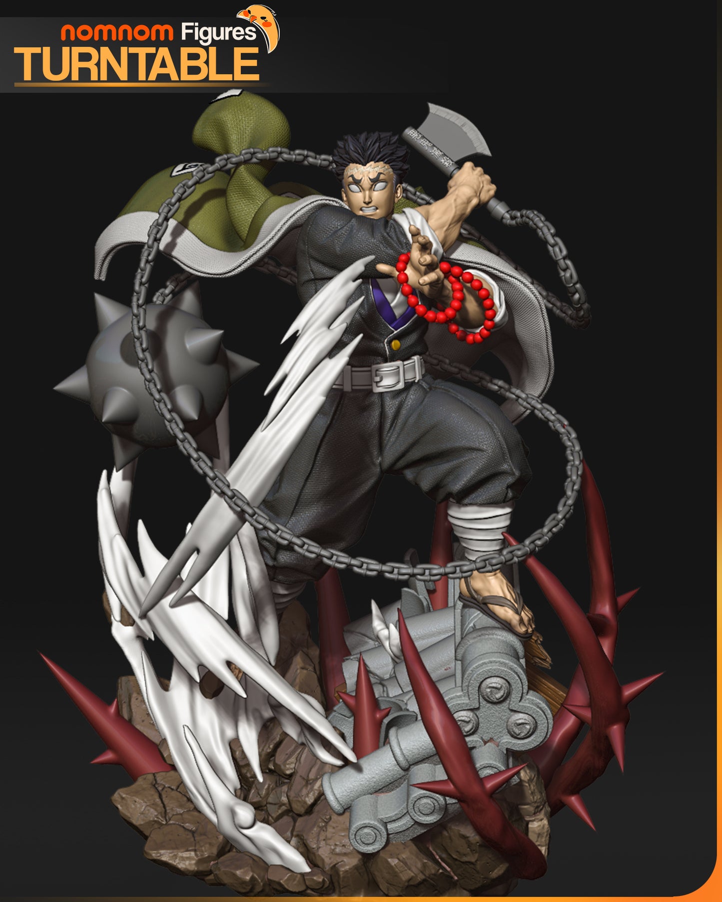 Gyomei - Unassembled and Unpainted Garage Kit - Model Designed by NomNom Figures