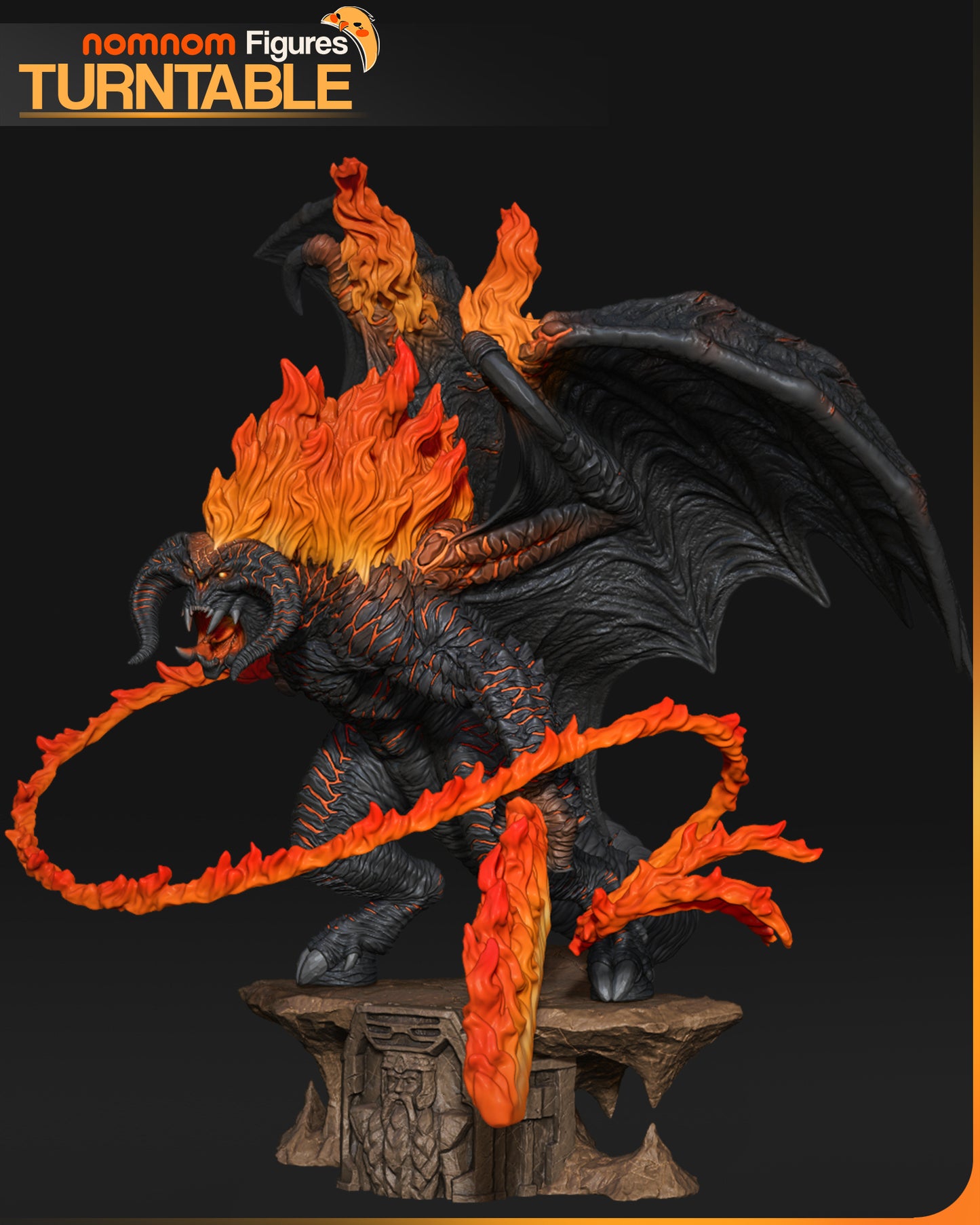 Balrog - Unassembled and Unpainted Garage Kit - Model Designed by NomNom Figures
