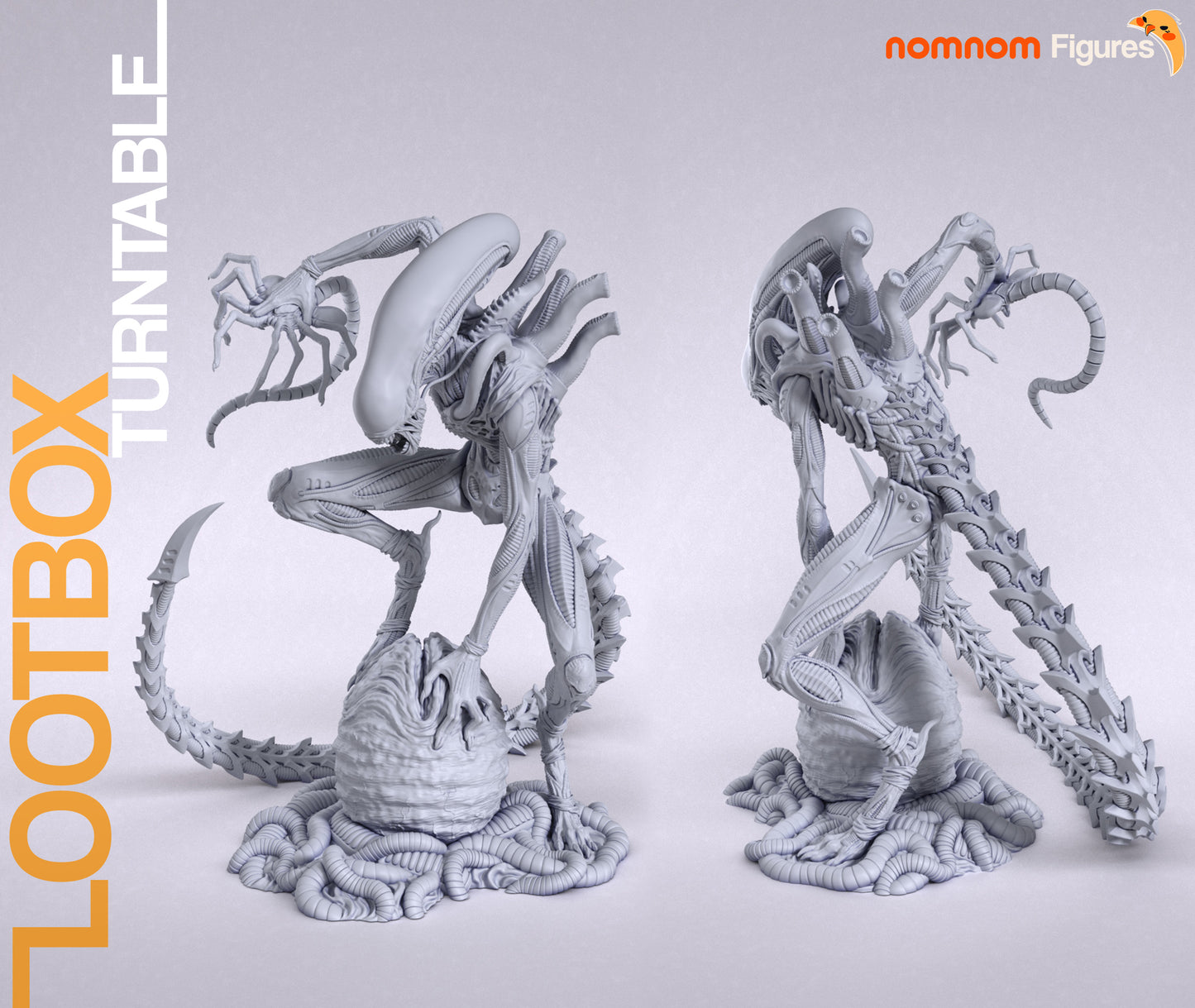 Xenomorph - Unassembled and Unpainted Garage Kit - Model Designed by NomNom Figures