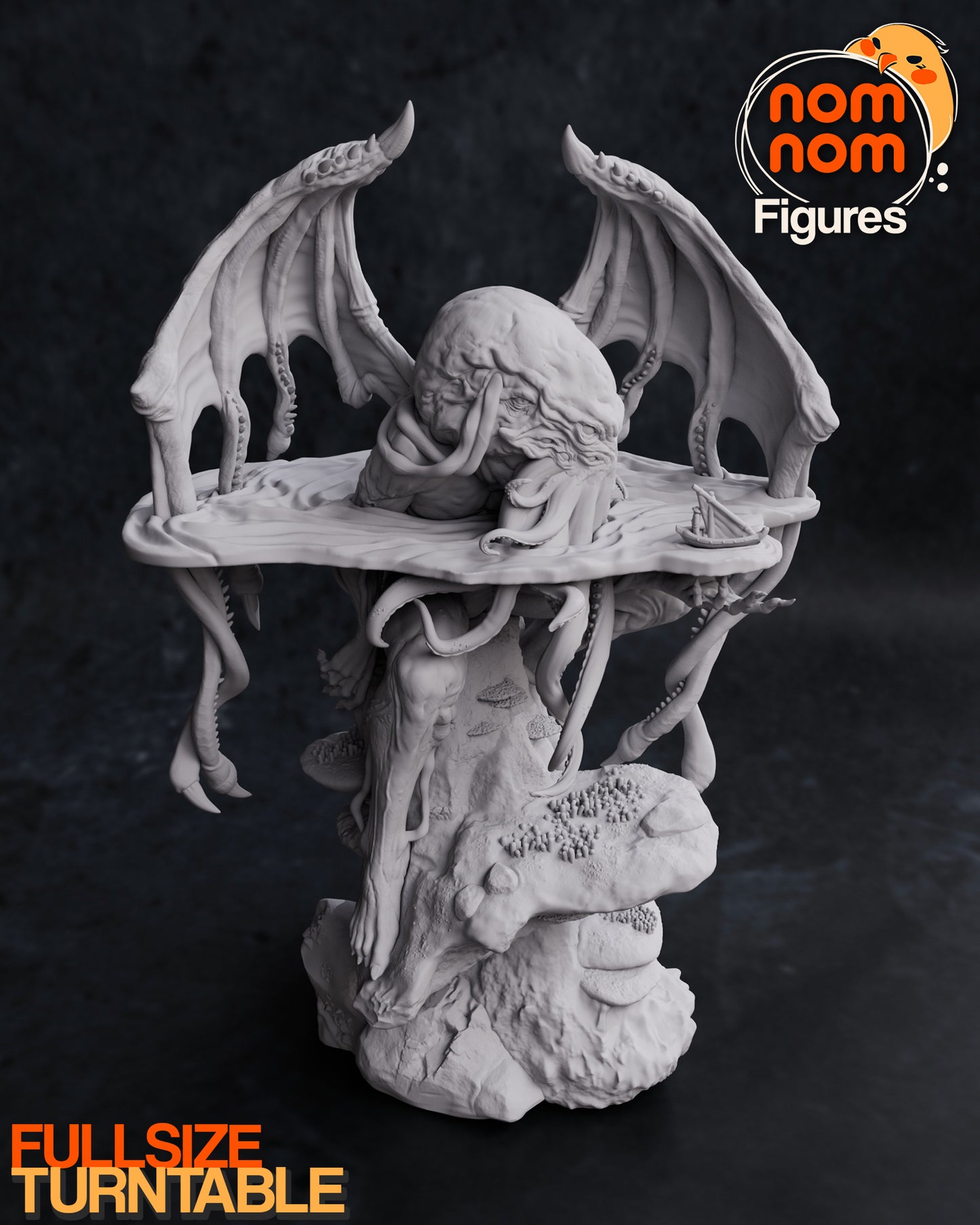 Cthulu - Unassembled and Unpainted Garage Kit - Model Designed by NomNom Figures
