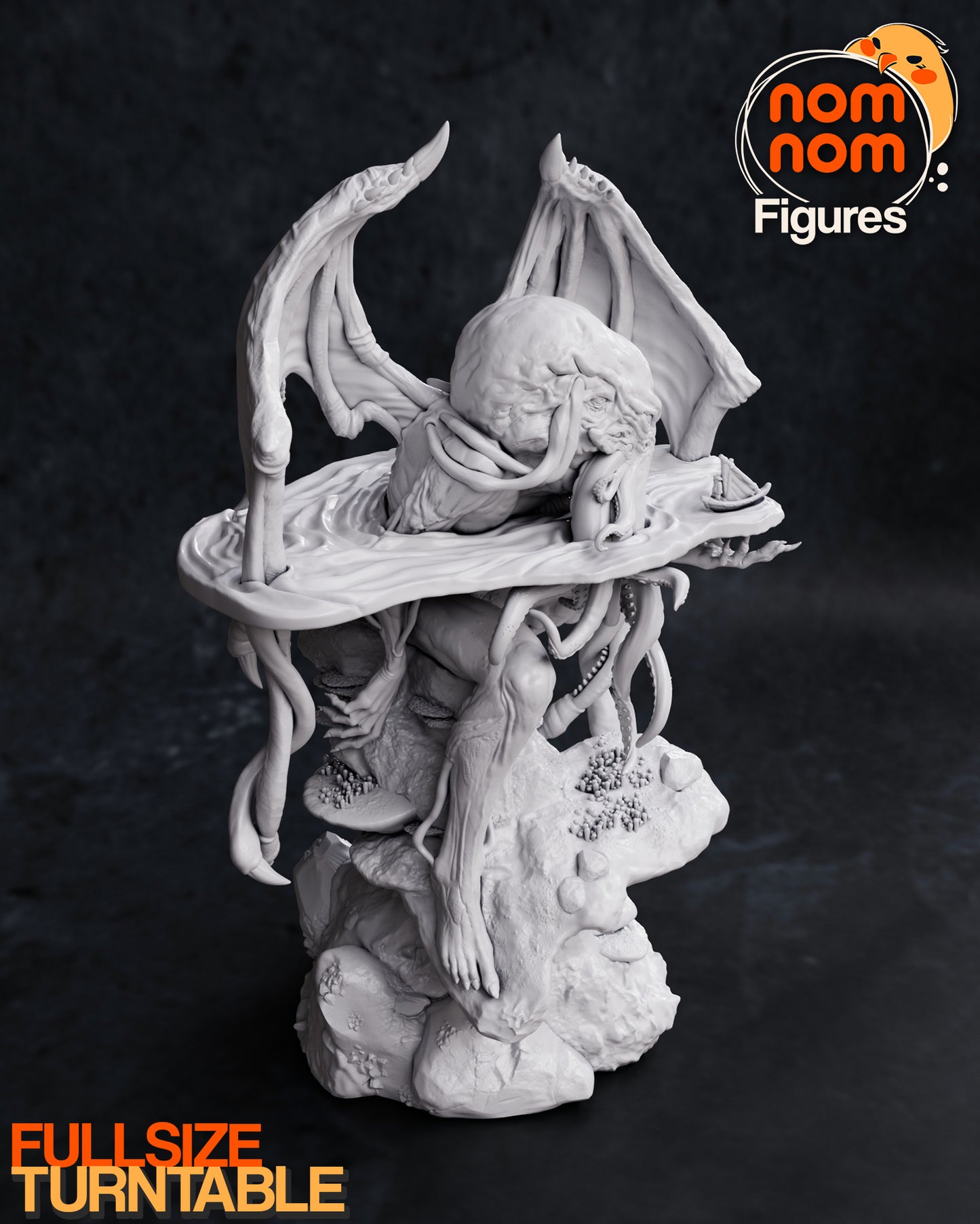 Cthulu - Unassembled and Unpainted Garage Kit - Model Designed by NomNom Figures